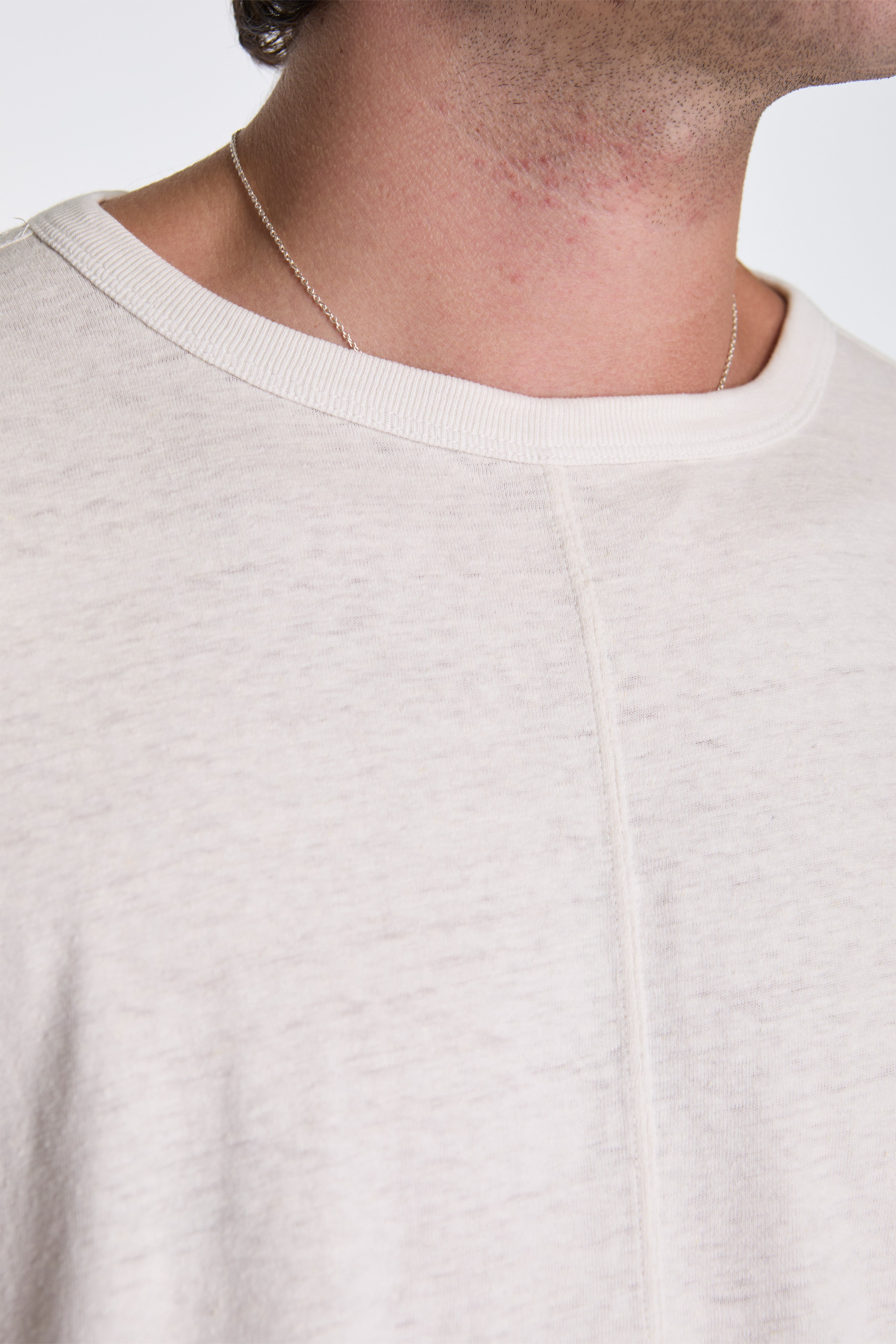 Hemp Cross Oversized T-Shirt White