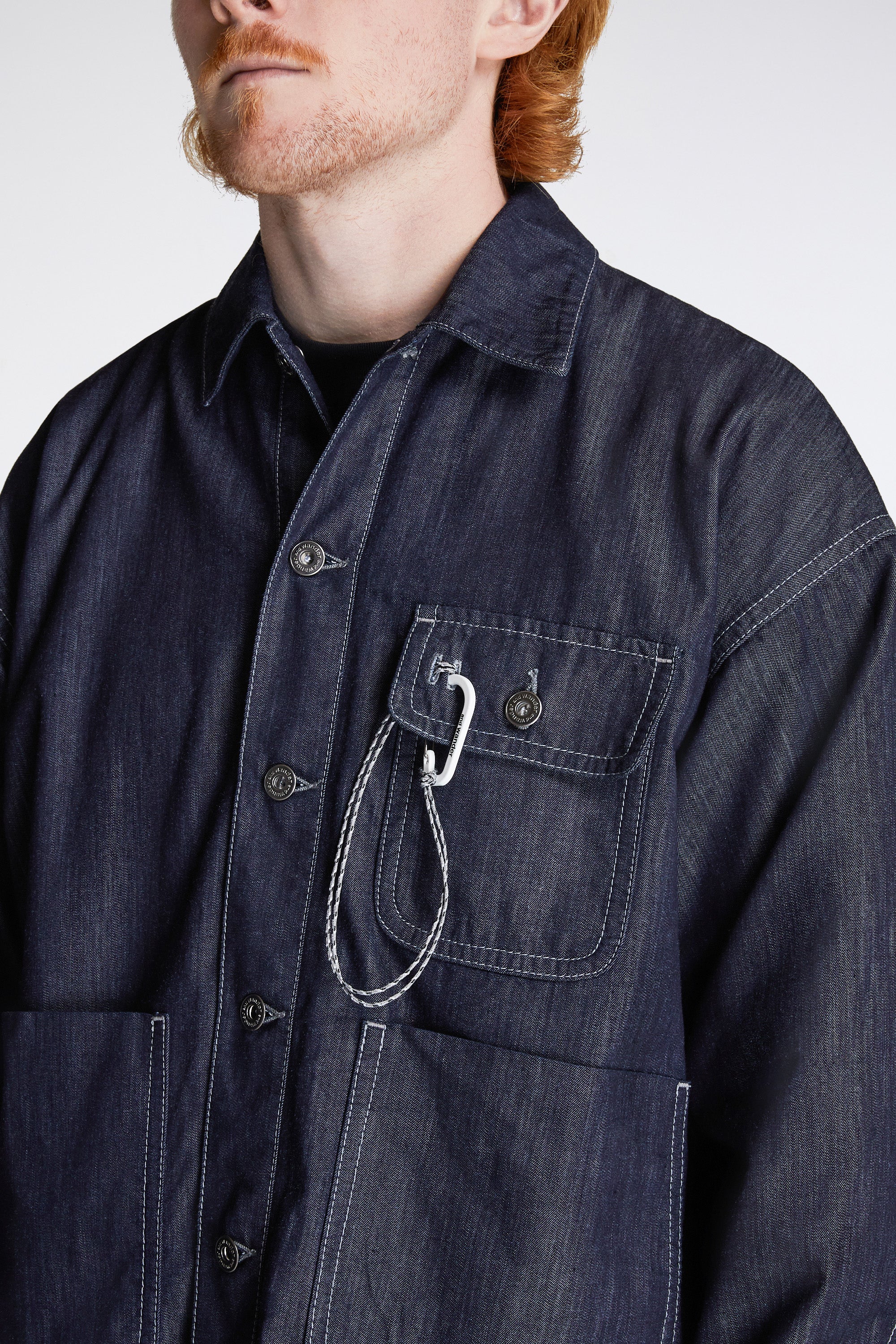 Dry Easy Denim Shirt Jacket Navy