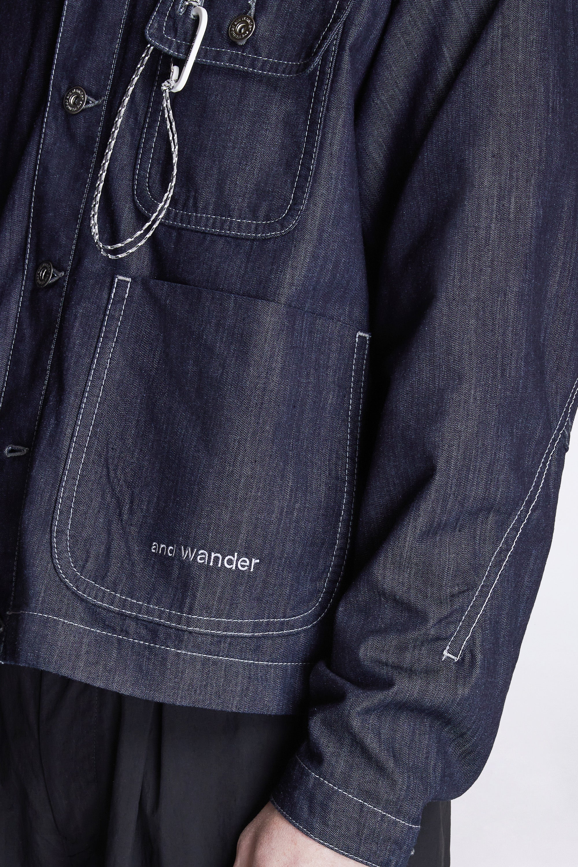 Dry Easy Denim Shirt Jacket Navy