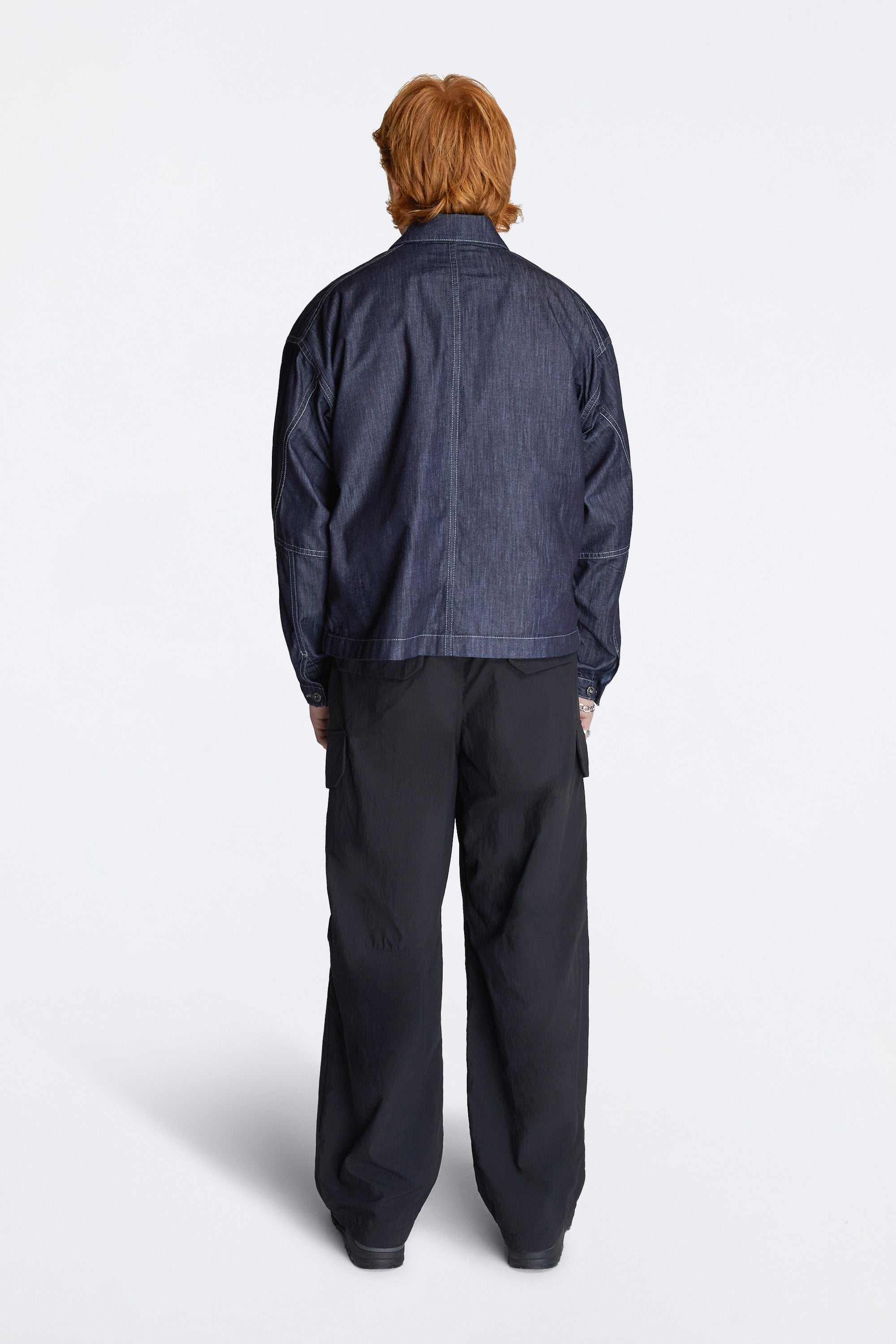Dry Easy Denim Shirt Jacket Navy