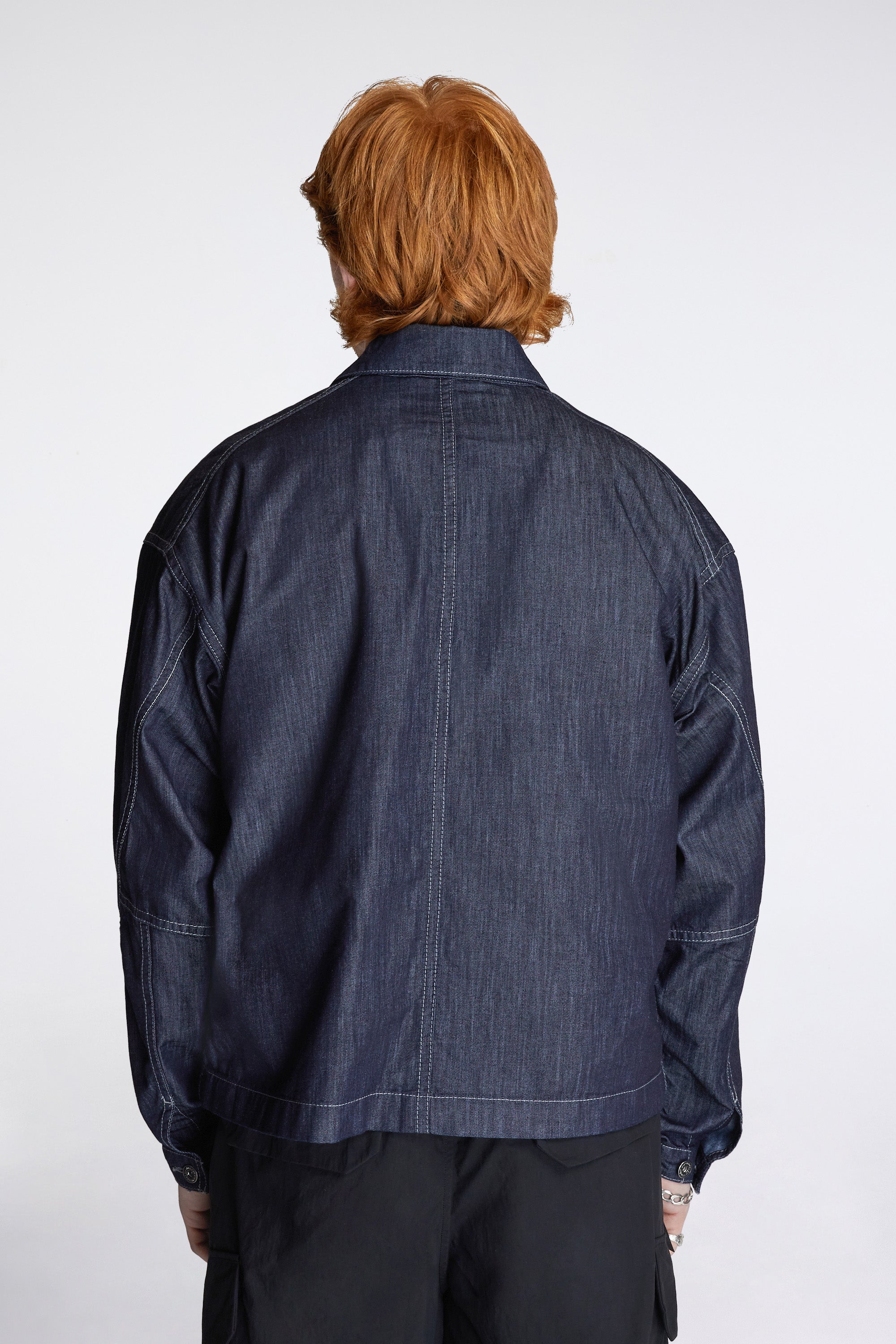 Dry Easy Denim Shirt Jacket Navy