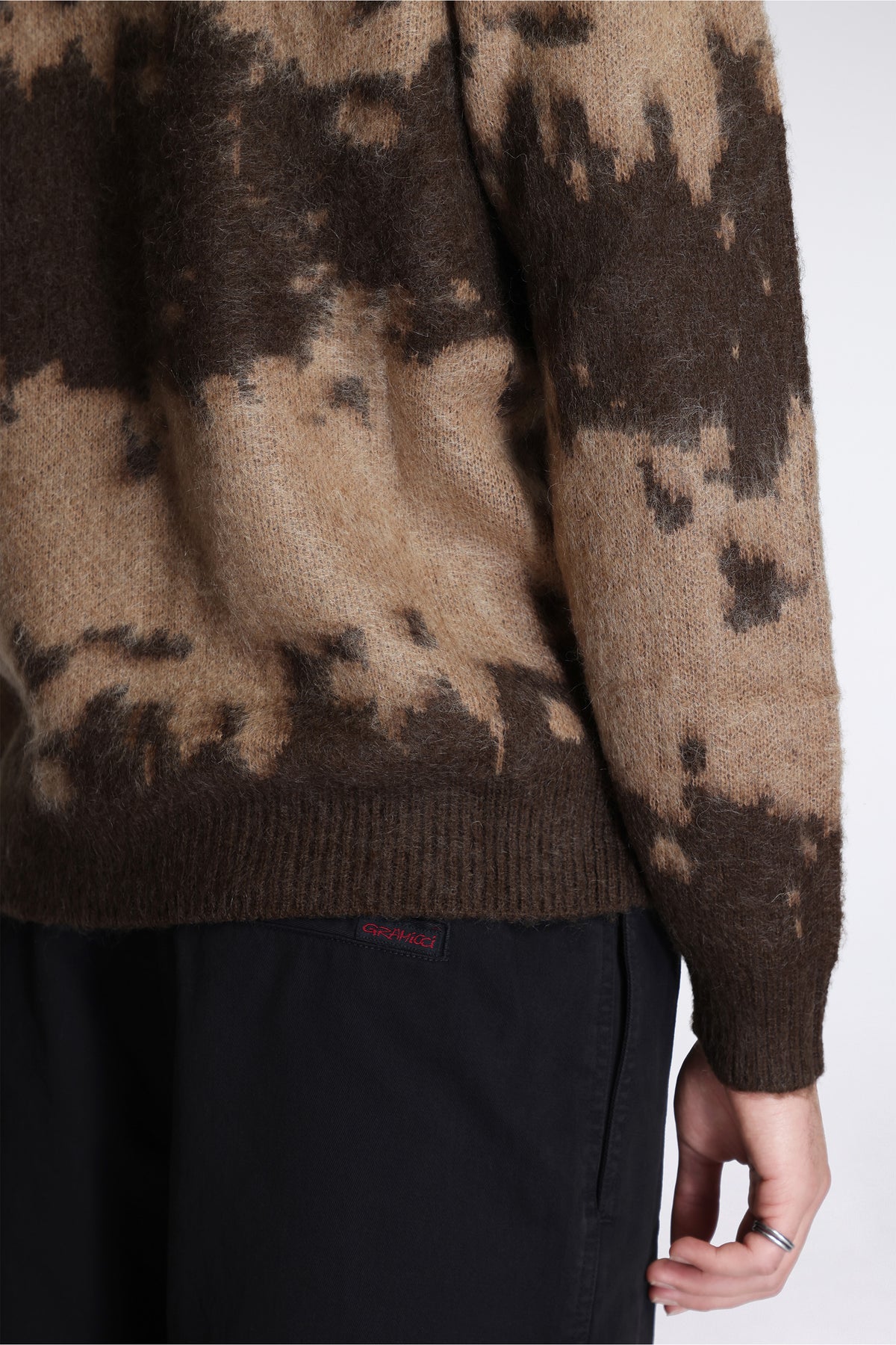Mohair Splatter Sweater Taupe Splatter