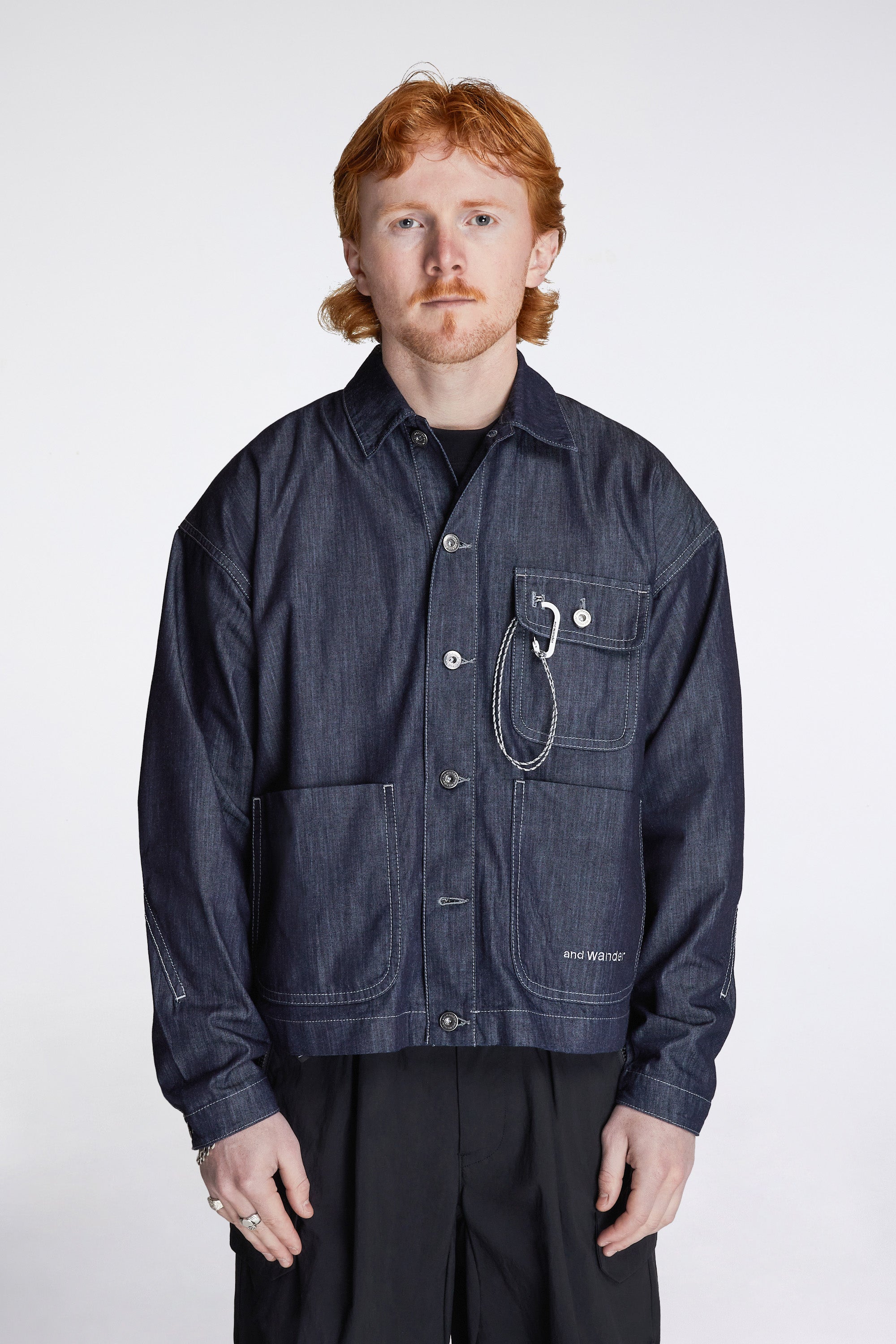 Dry Easy Denim Shirt Jacket Navy