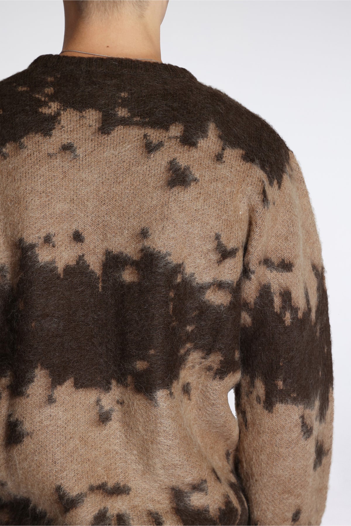 Mohair Splatter Sweater Taupe Splatter