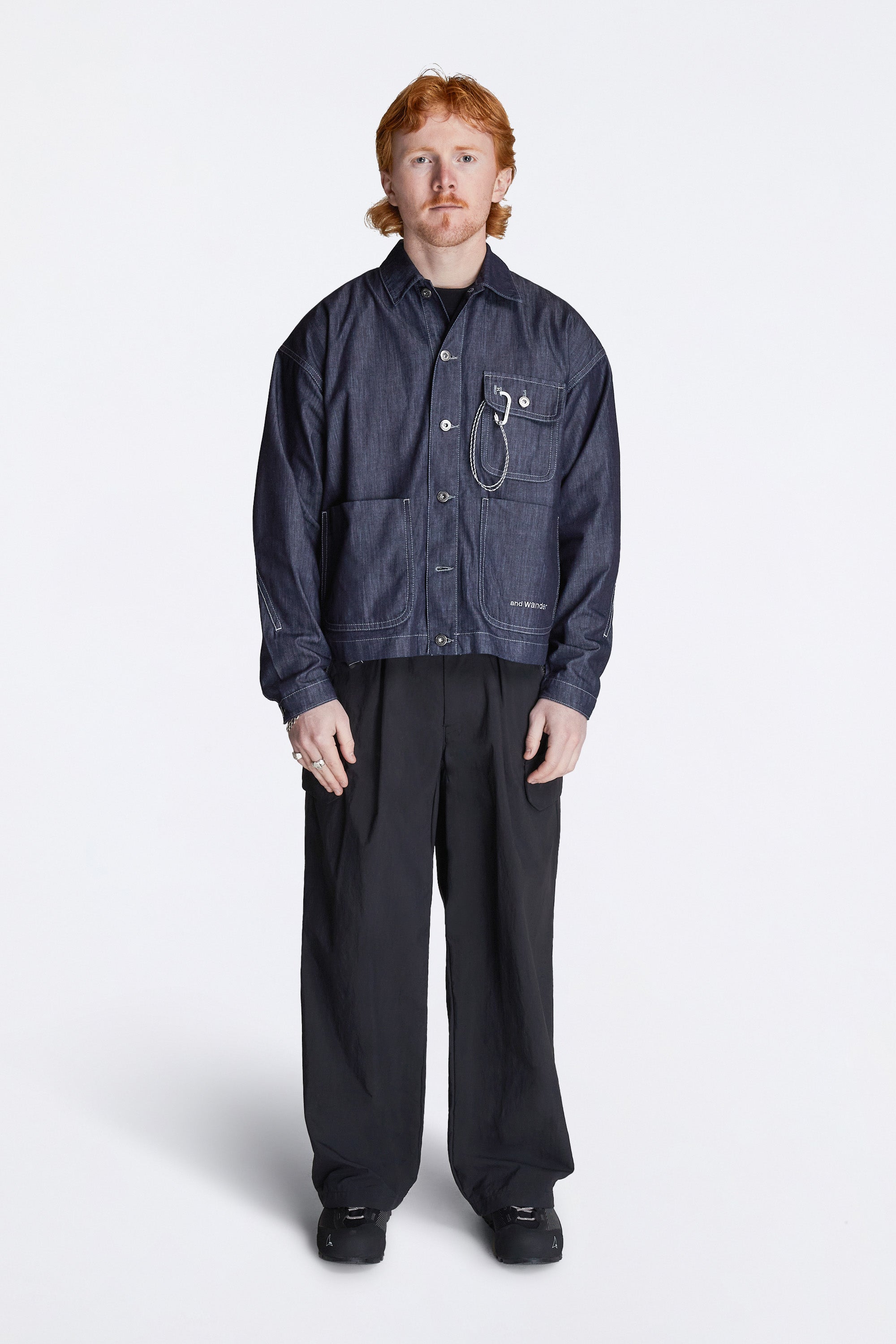 Dry Easy Denim Shirt Jacket Navy