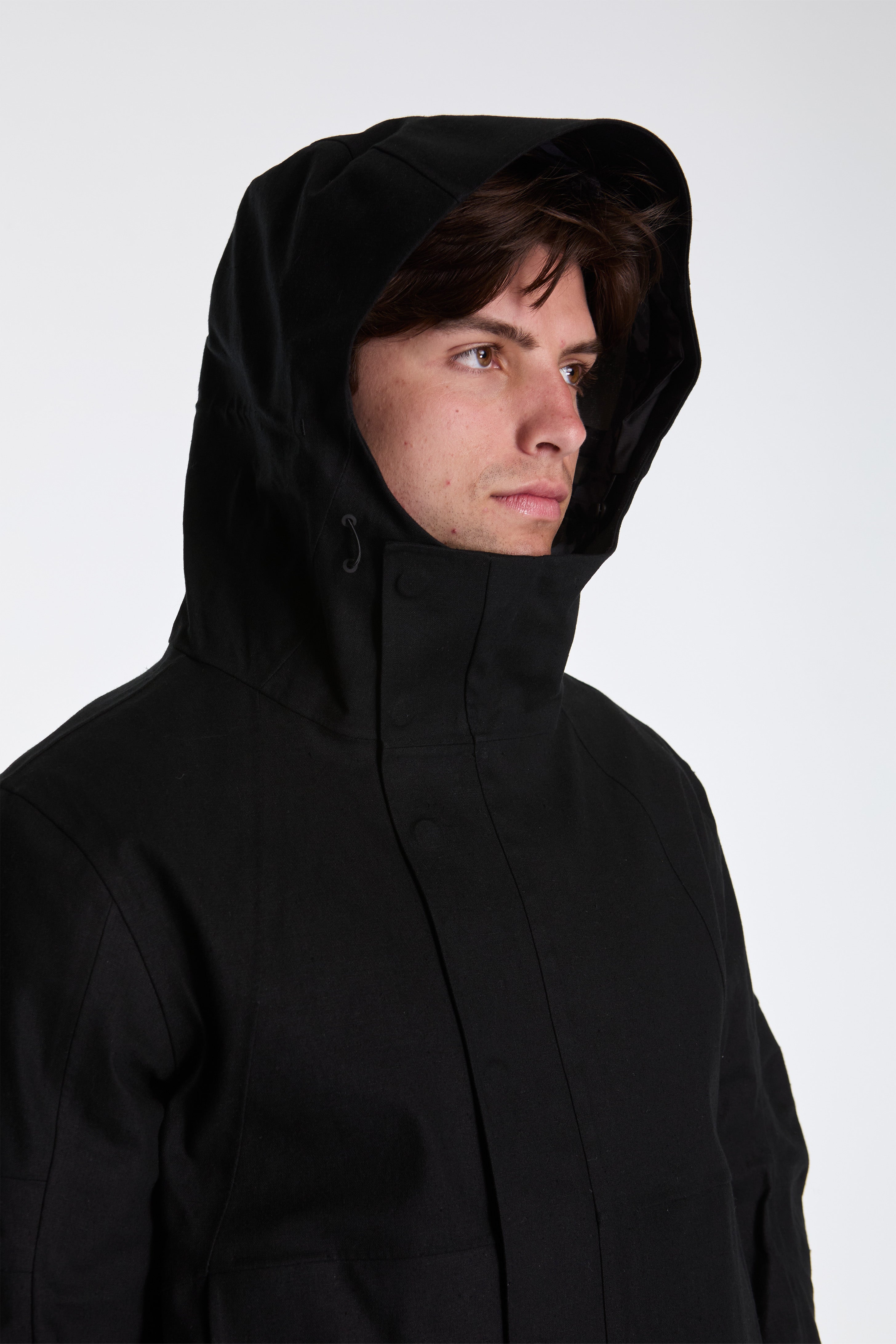 Seam Sealed Hanbok Jacket Black