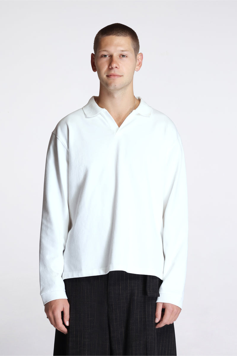 Sudds L/S Polo Parchment