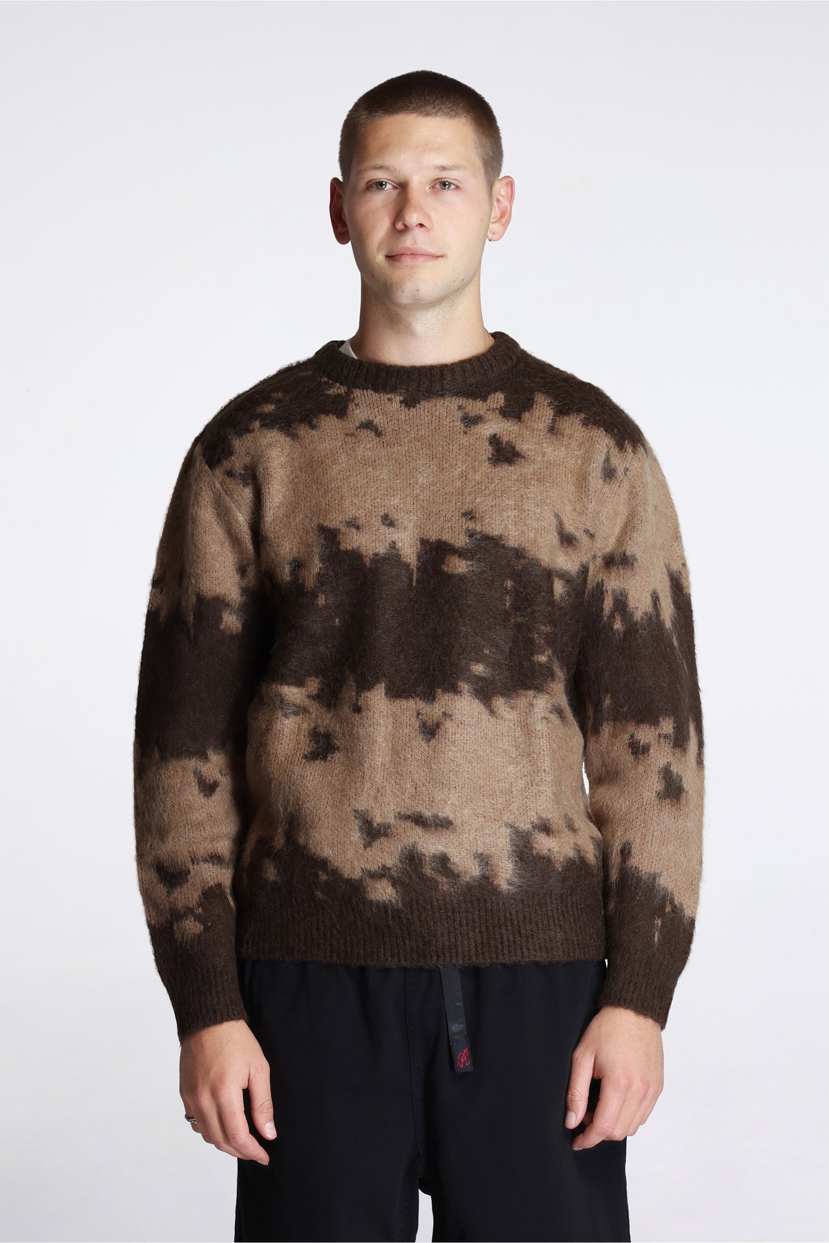 Mohair Splatter Sweater Taupe Splatter