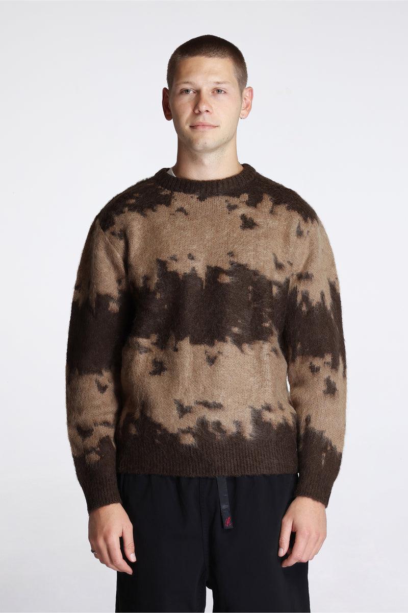 Mohair Splatter Sweater Taupe Splatter