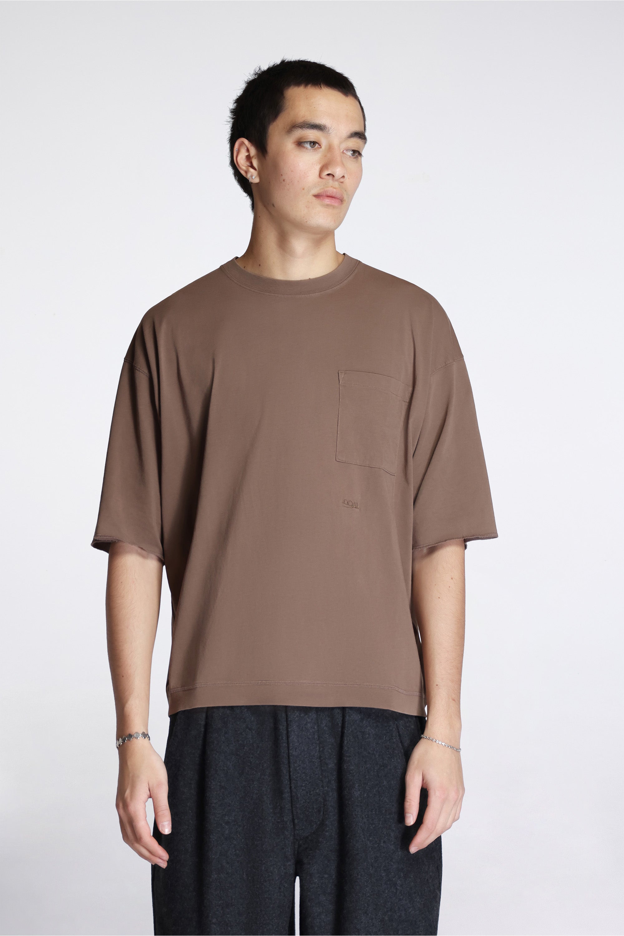 Ooal Pocket Tee Light Brown