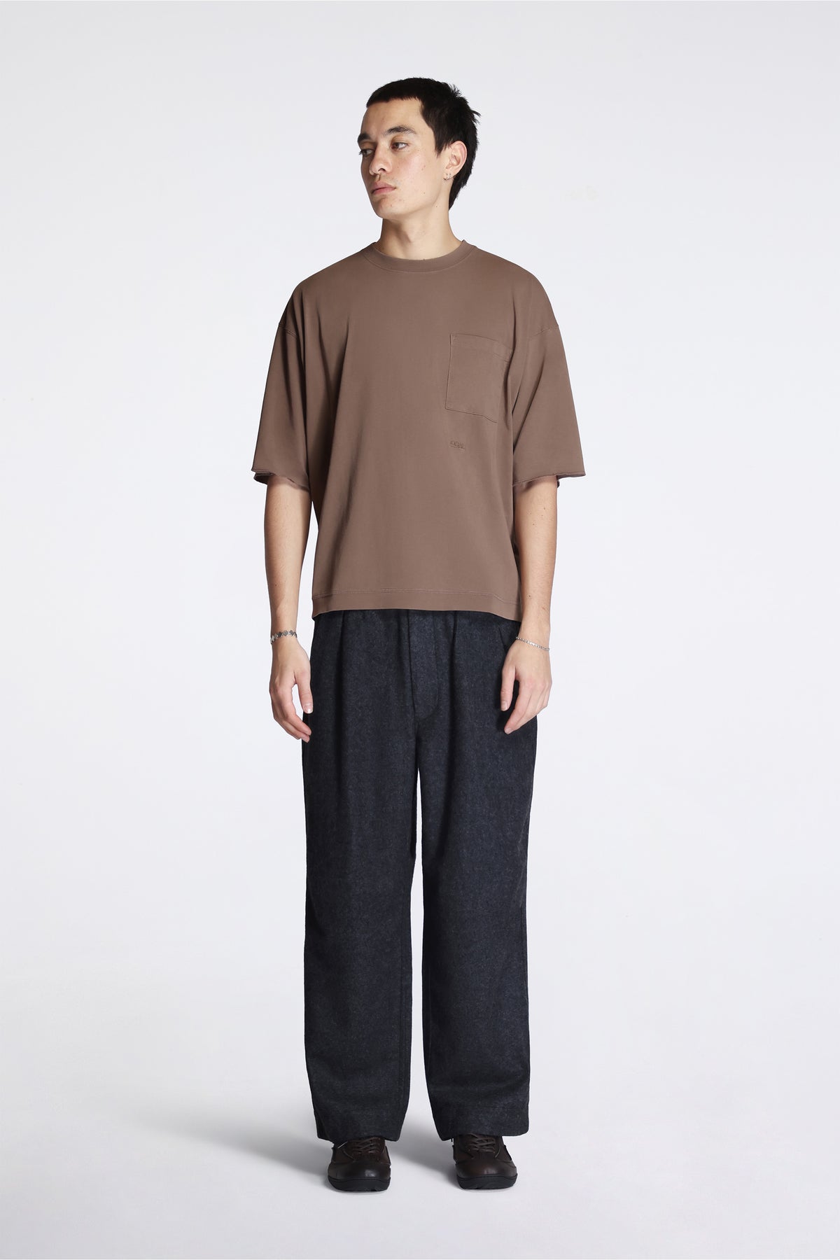 Ooal Pocket Tee Light Brown