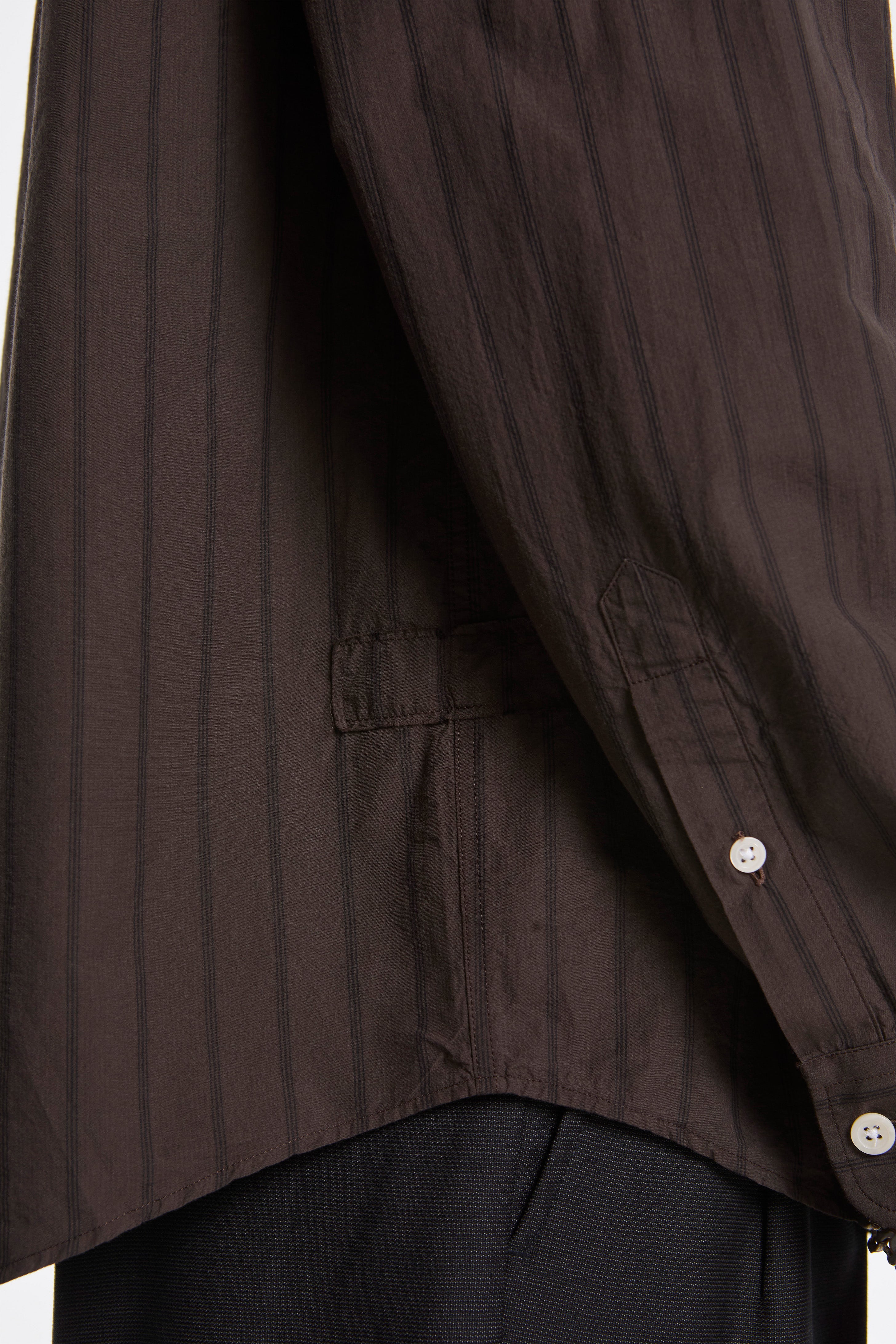 Essay Shirt Dark Brown Triple Stripe