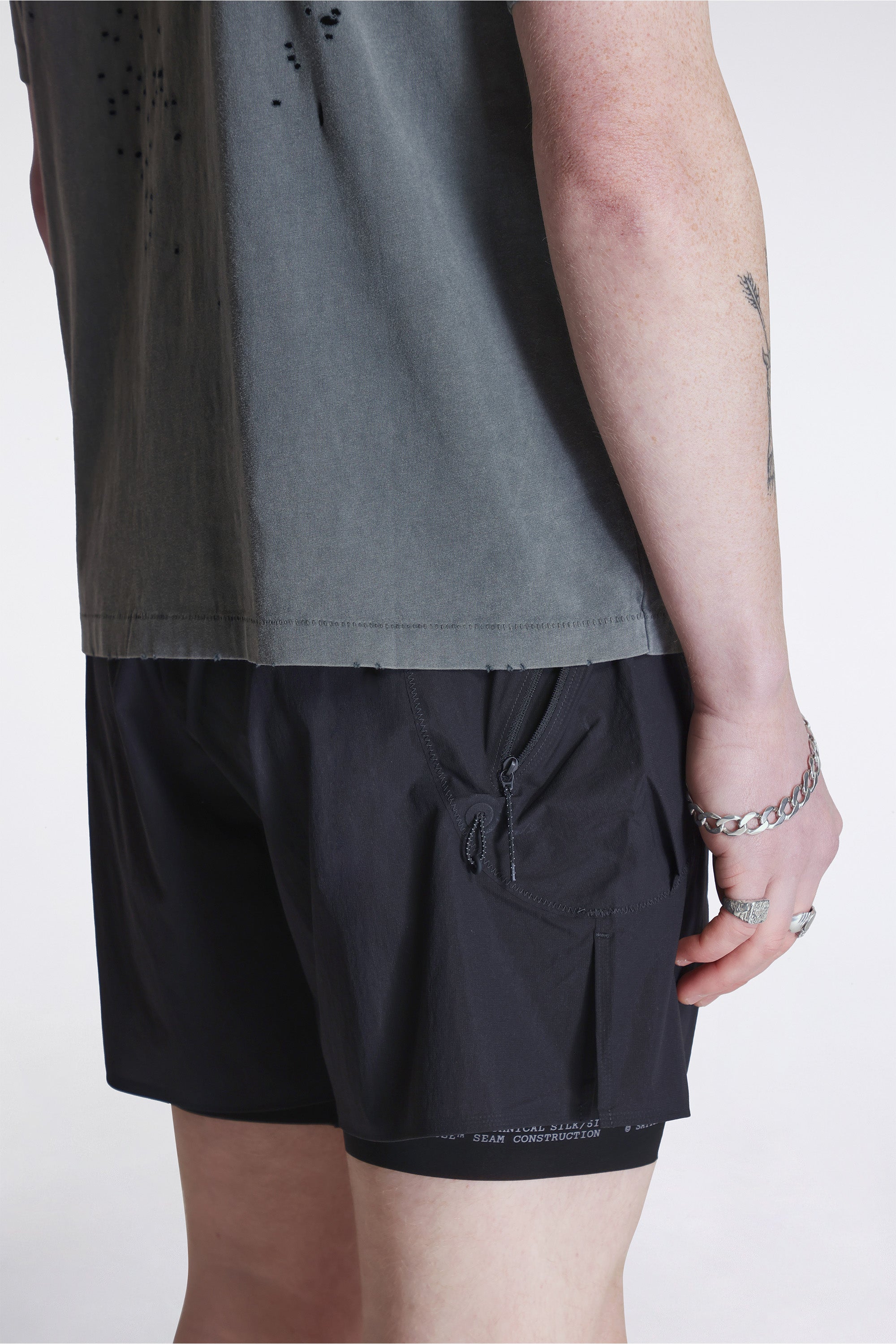 Mothtech T-Shirt Faded Black
