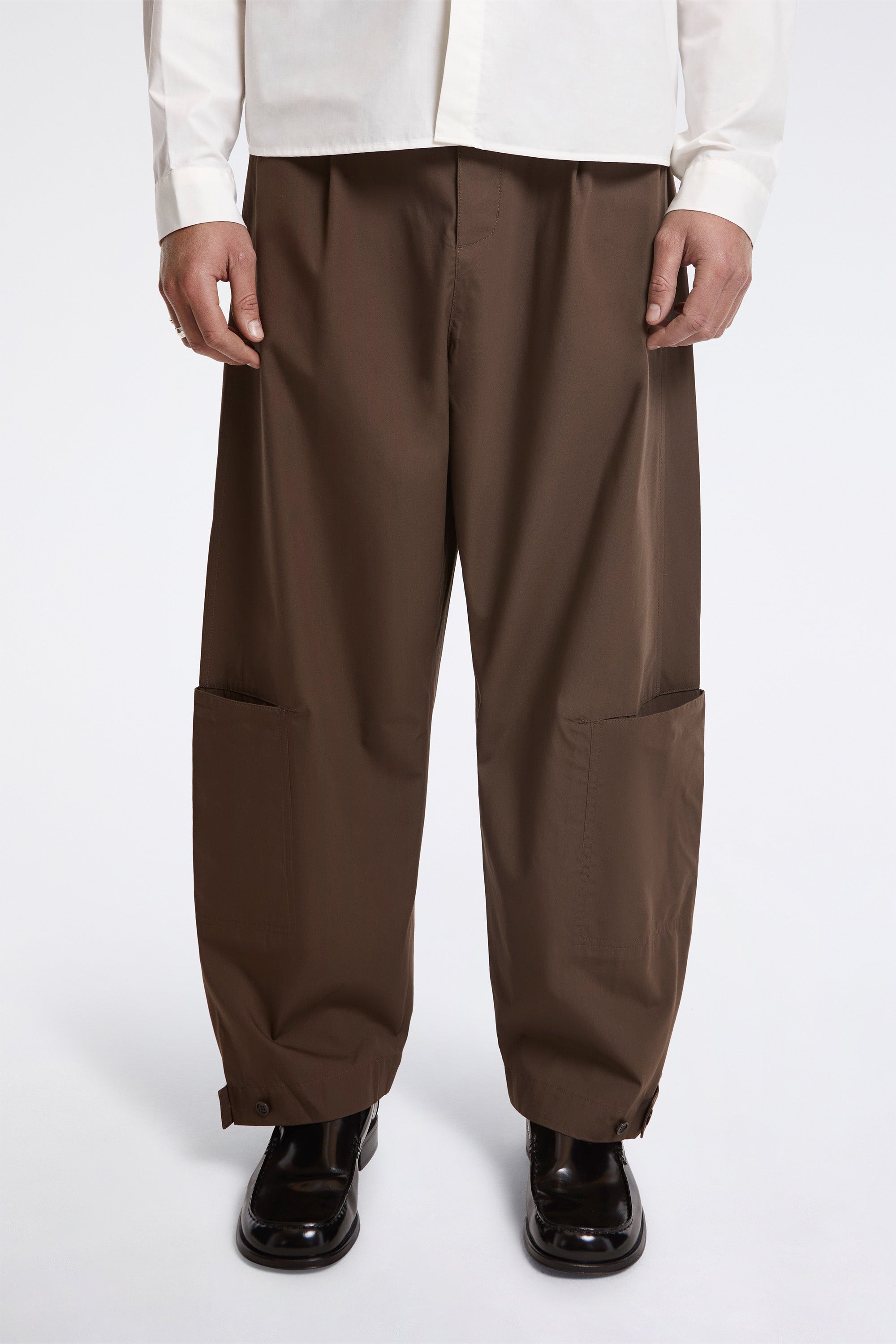 Pocket Banding Pants Brown