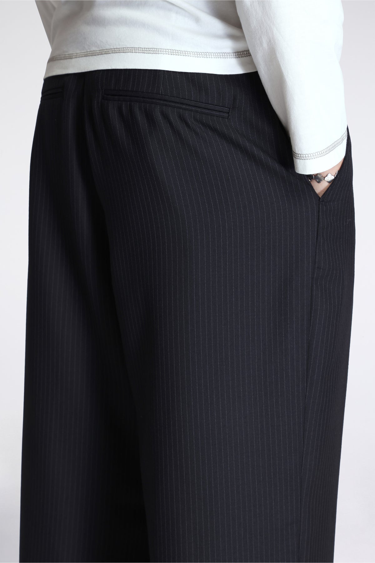 Another Suit Pants 2.0 Black Pinstripe