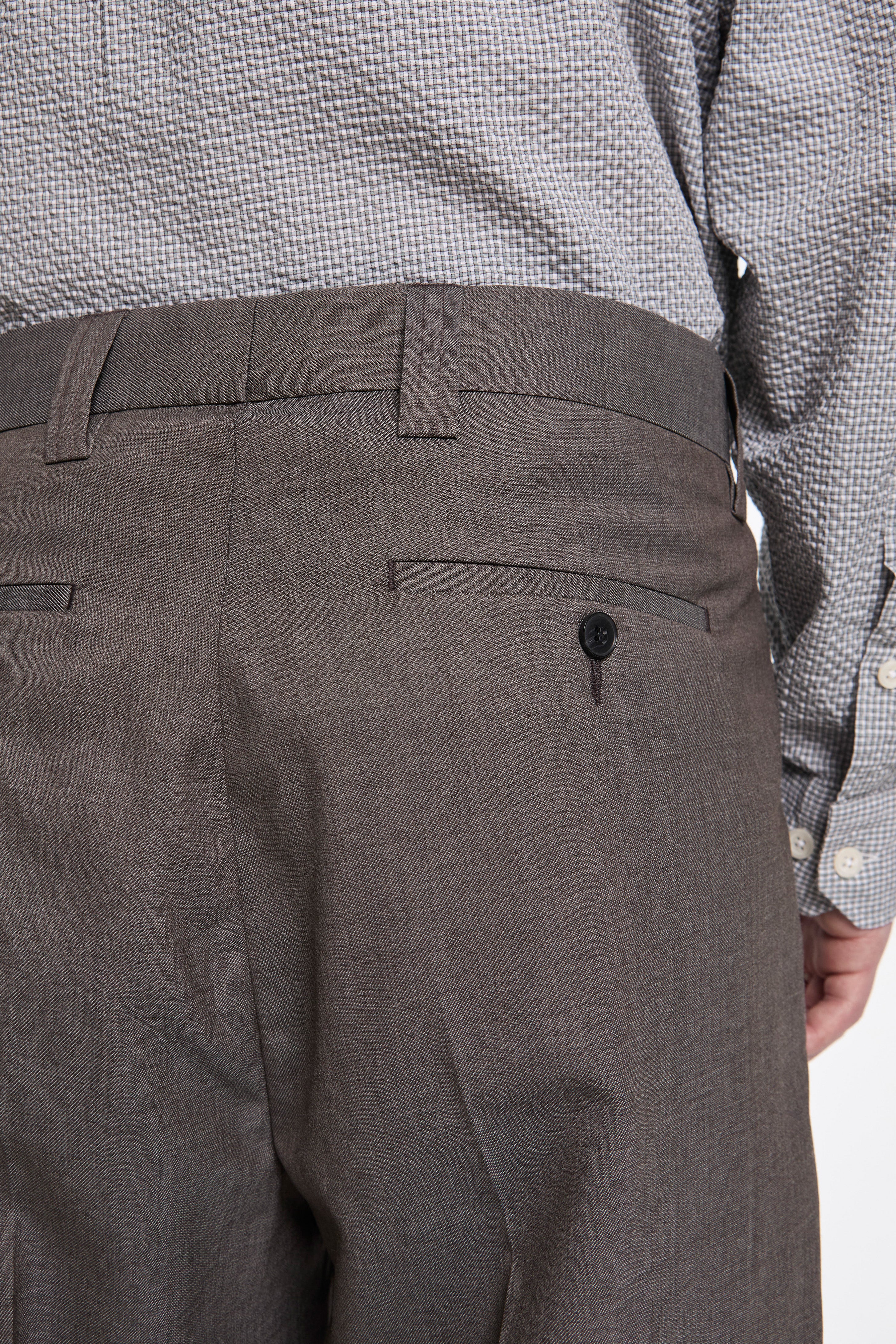 Classic Trousers Light Taupe Wool