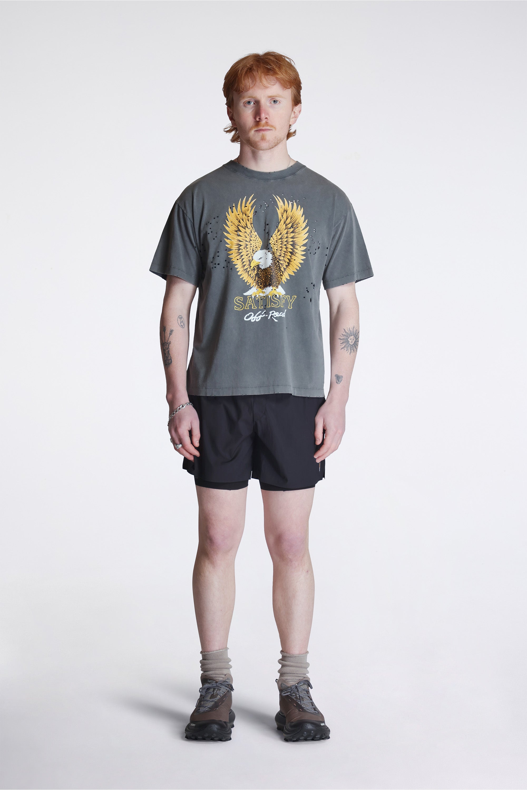 Mothtech T-Shirt Faded Black