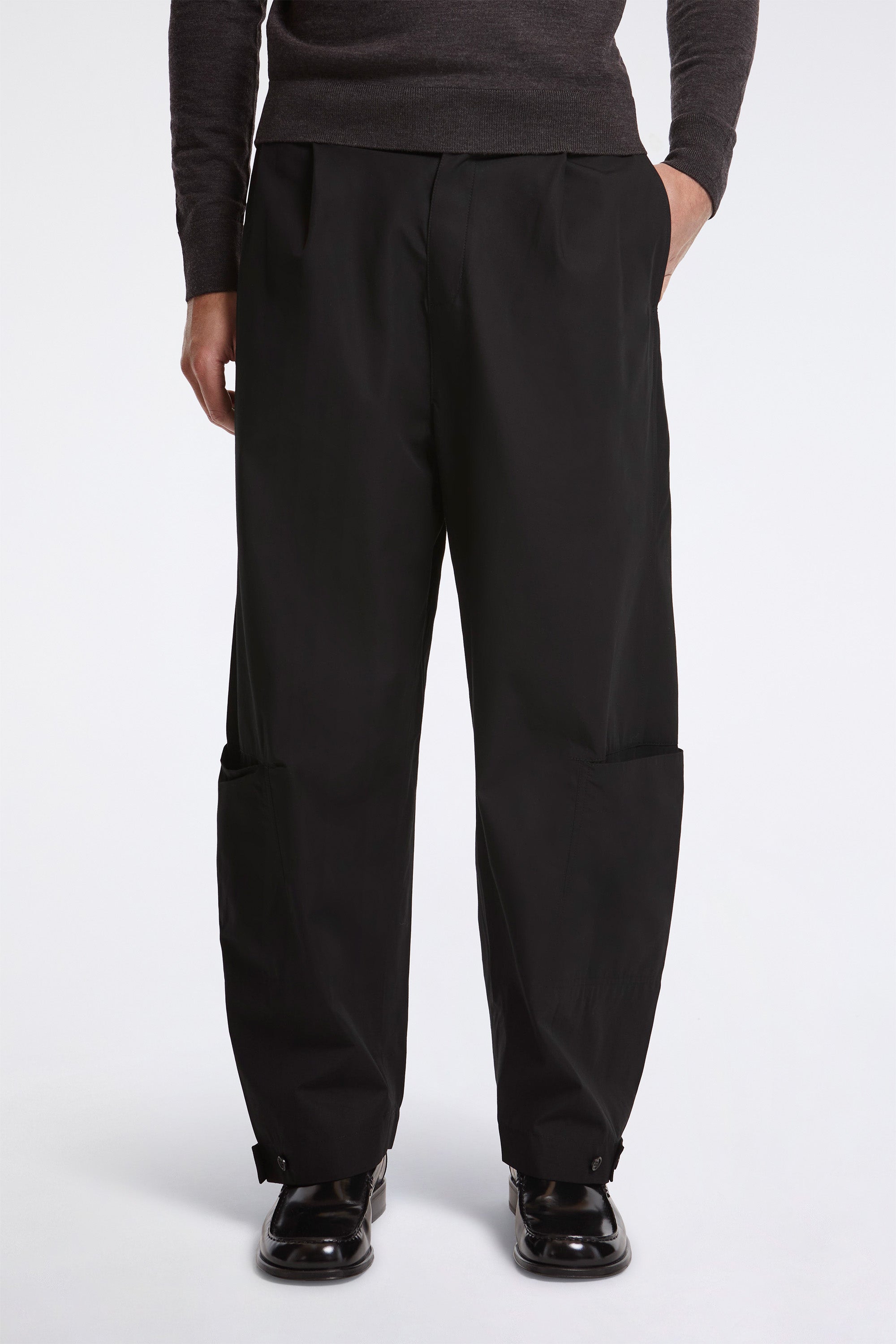 Pocket Banding Pants Black