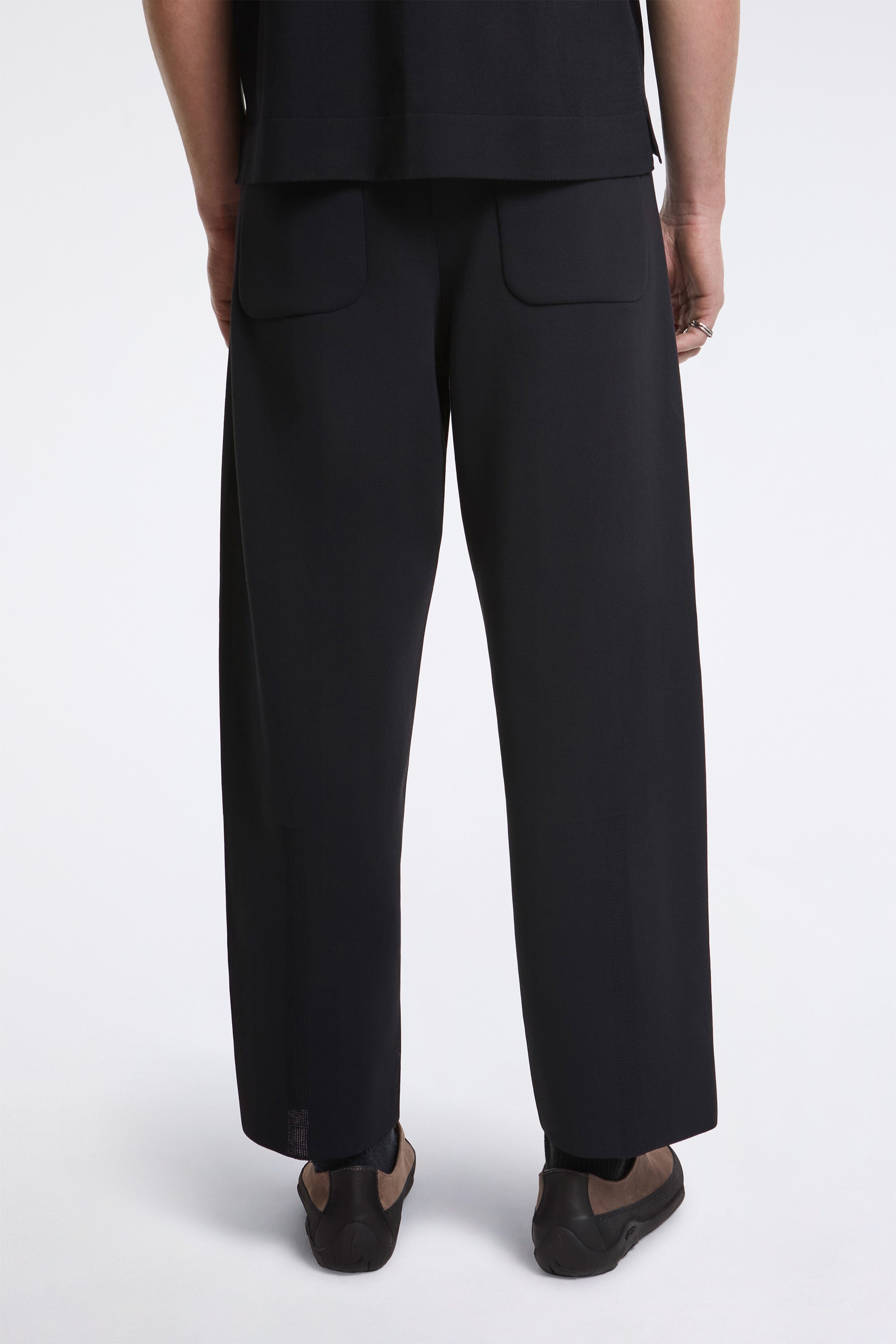 Milan Curved Pants Black