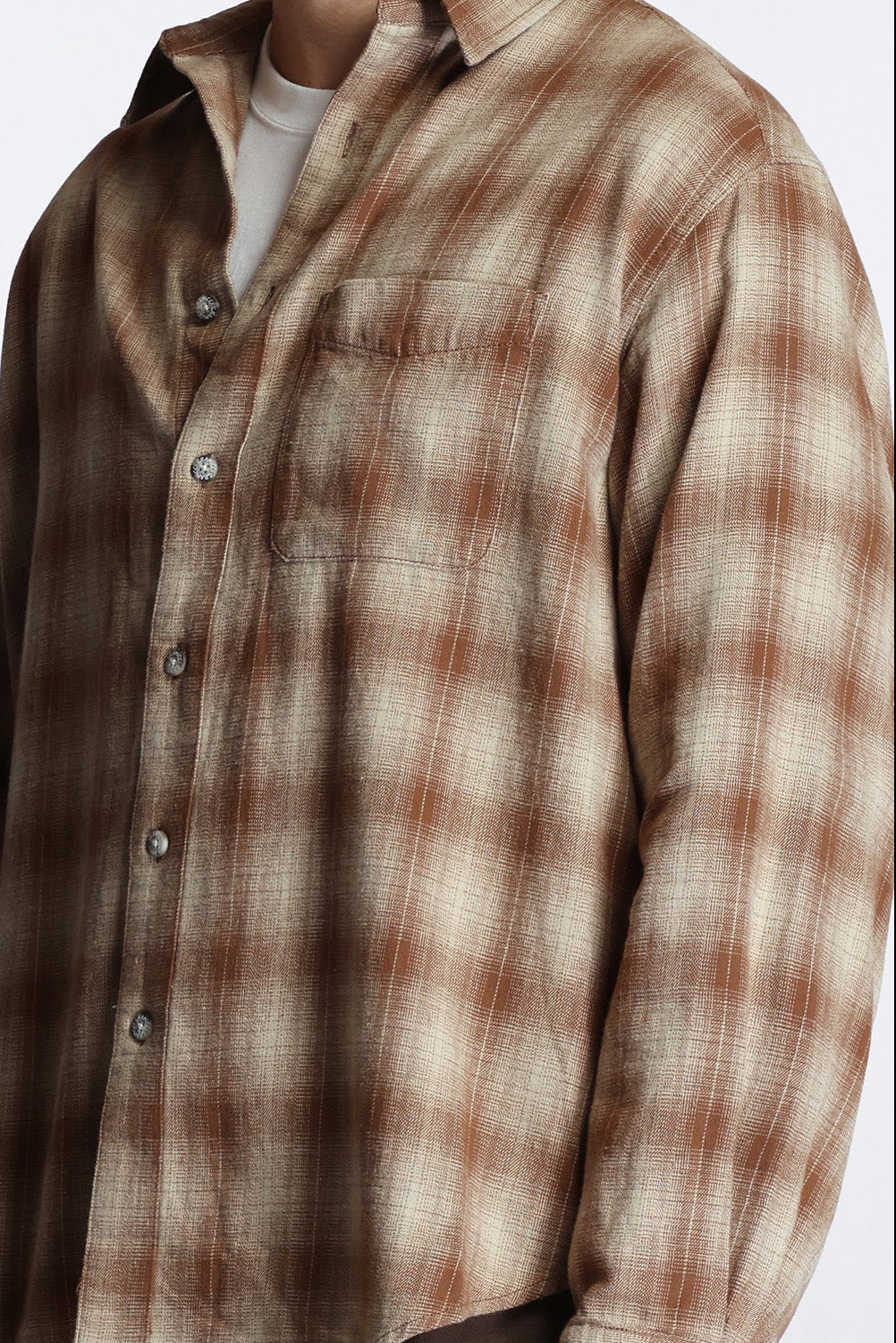 Piled Flannel Shirt Sand