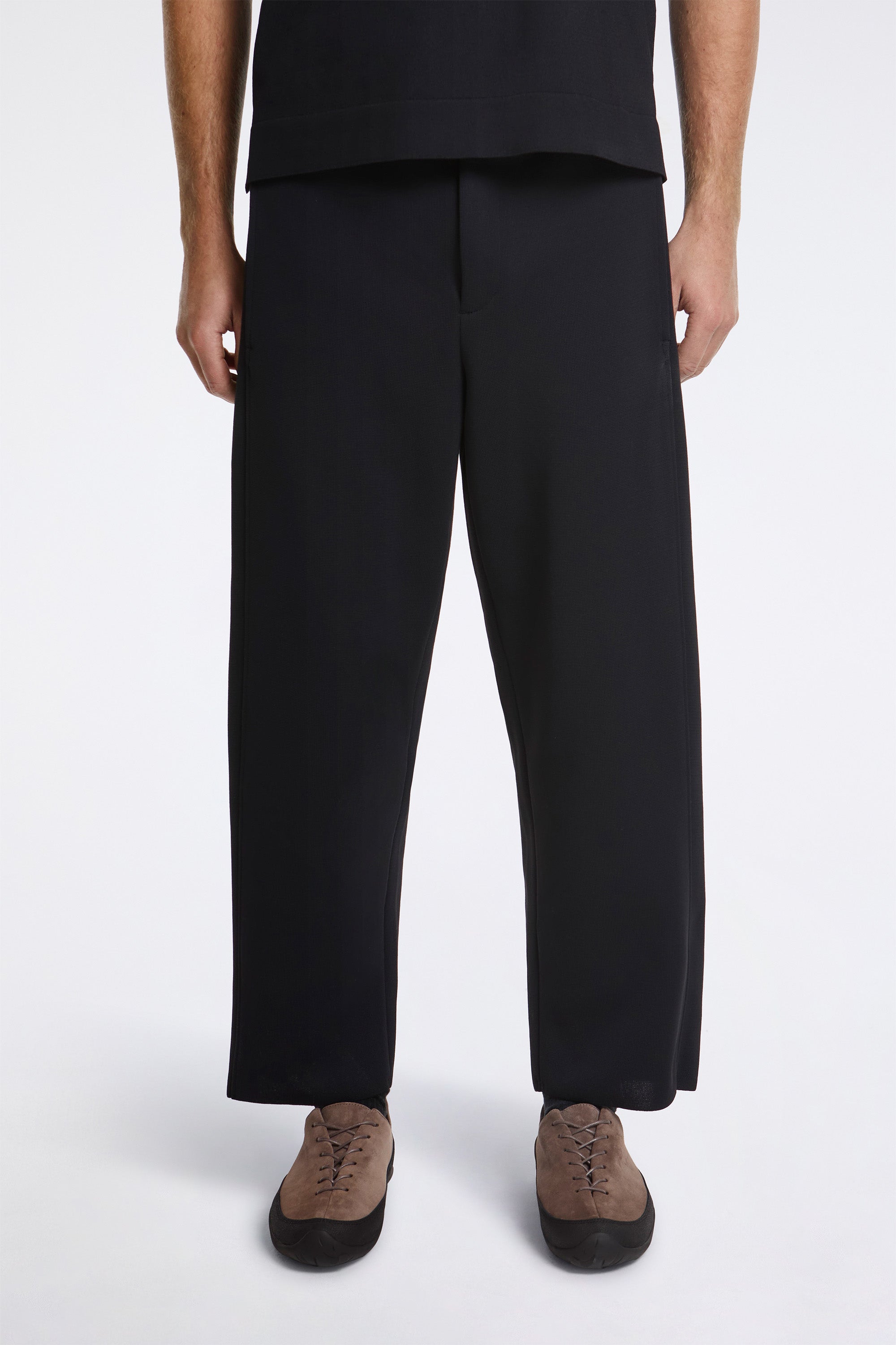 Milan Curved Pants Black