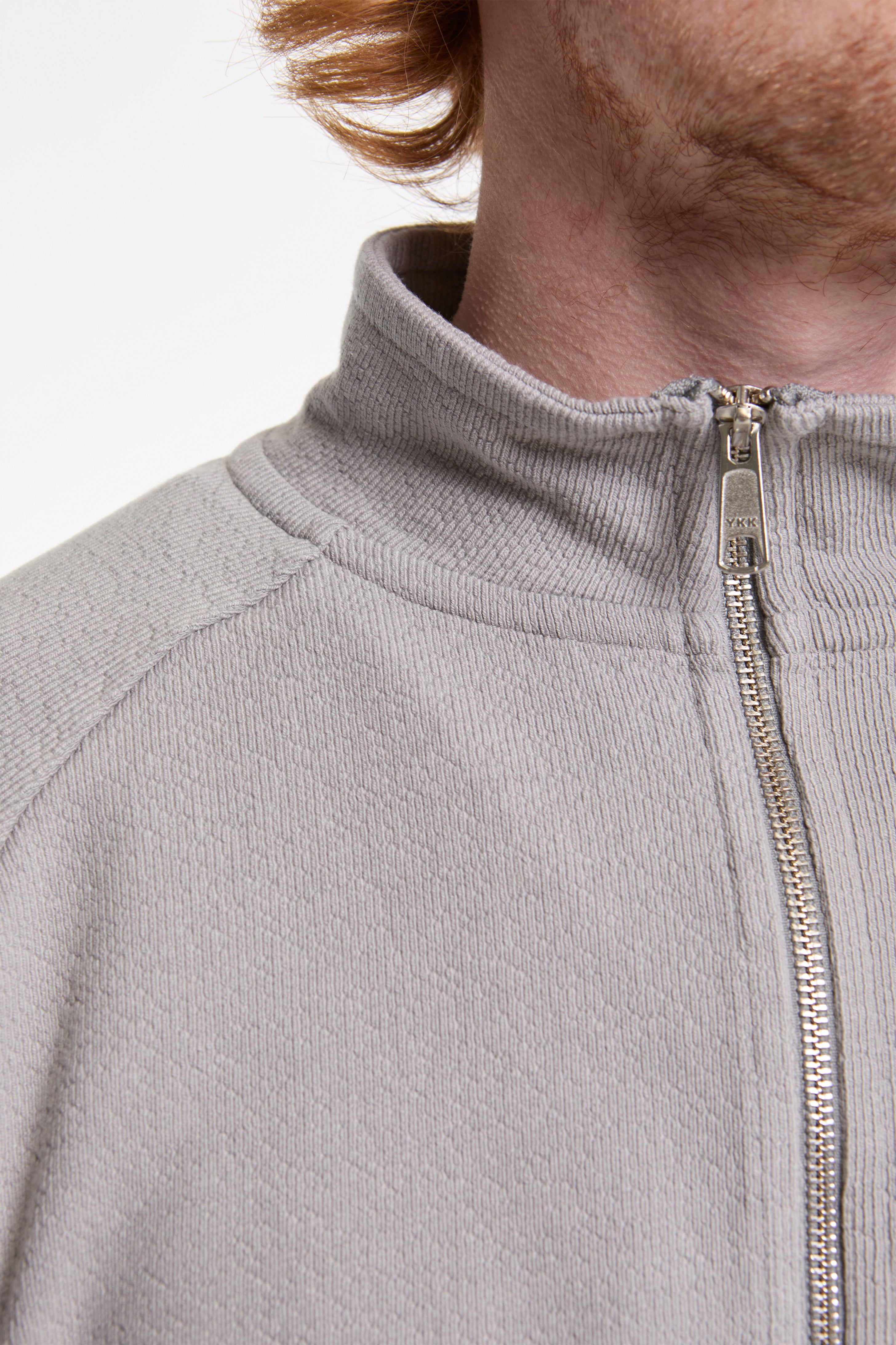 Leisure Zip Up Mineral Grey Needle Jump