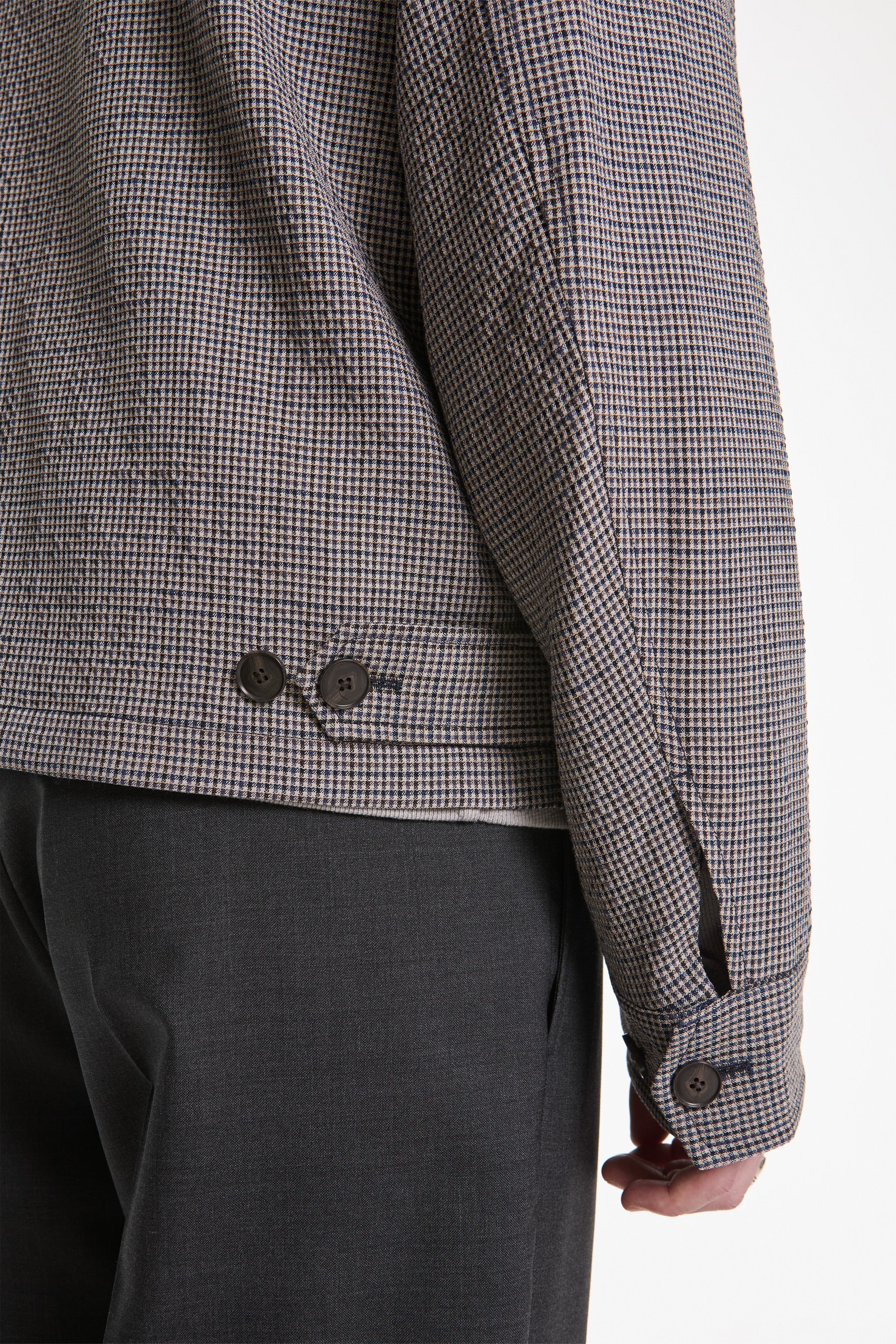 Mail Jacket Taupe Check
