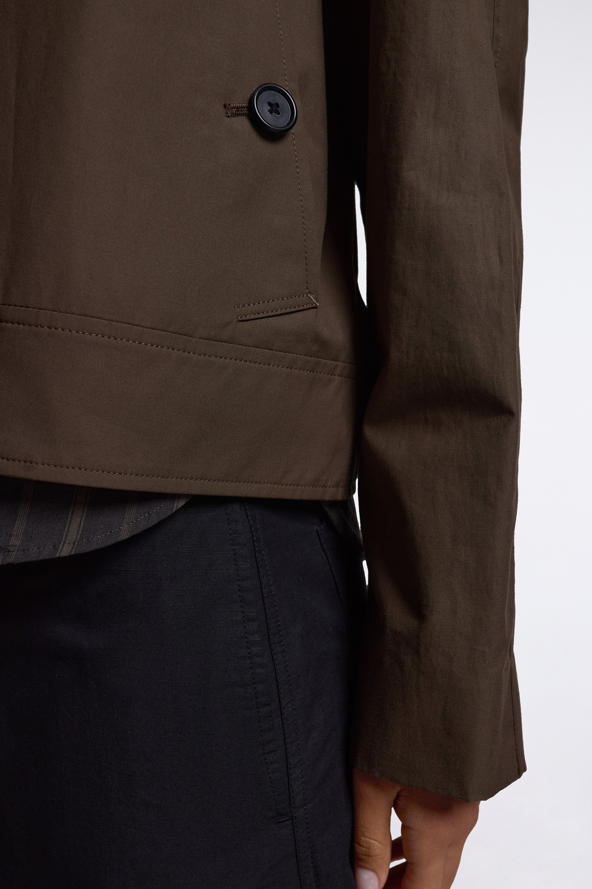 Short Trench Khaki