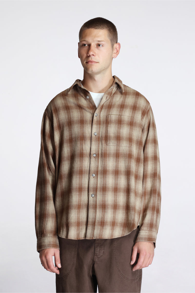 Piled Flannel Shirt Sand