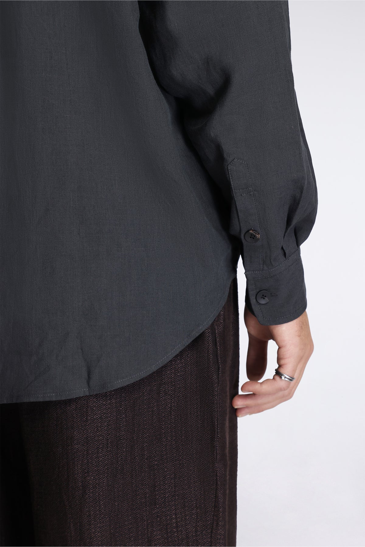 Easy Shirt Petrol Fine Linen Silk