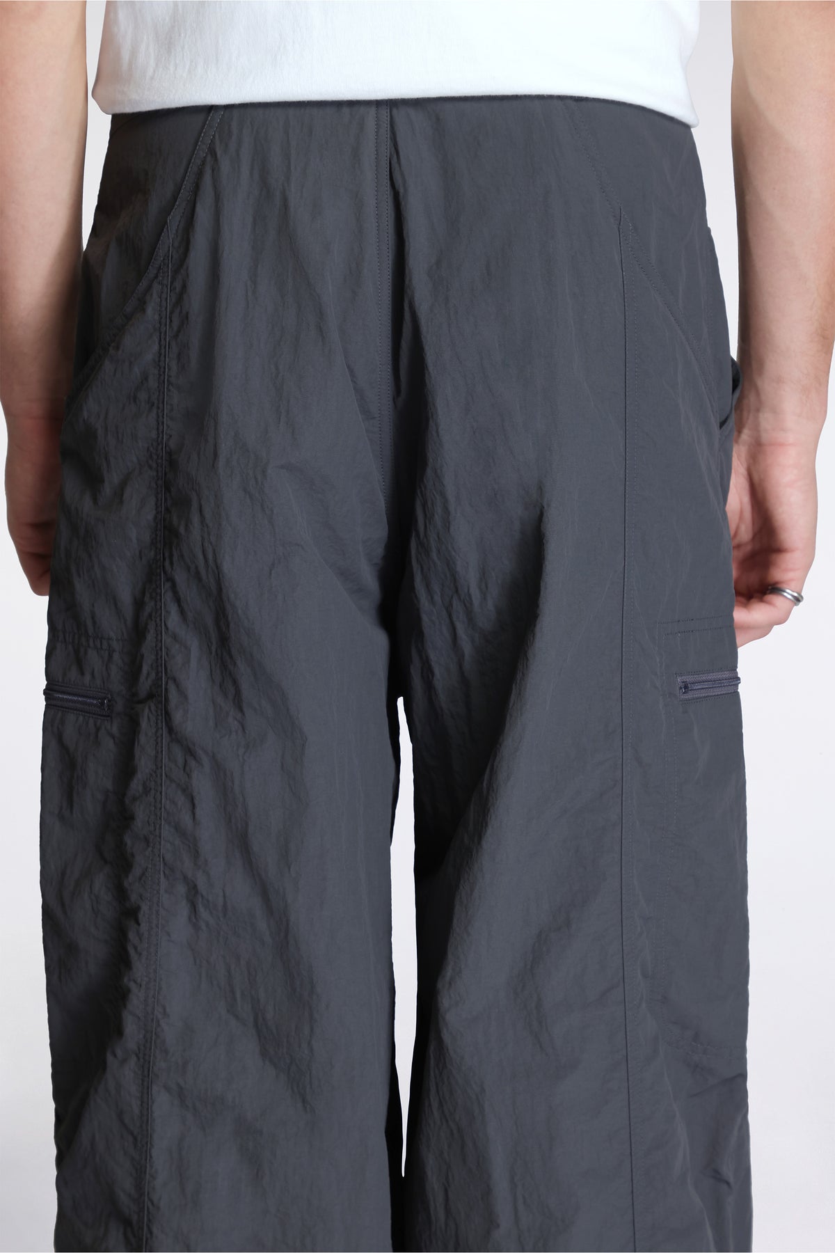 Nylon Loose Balloon Pant Carbon
