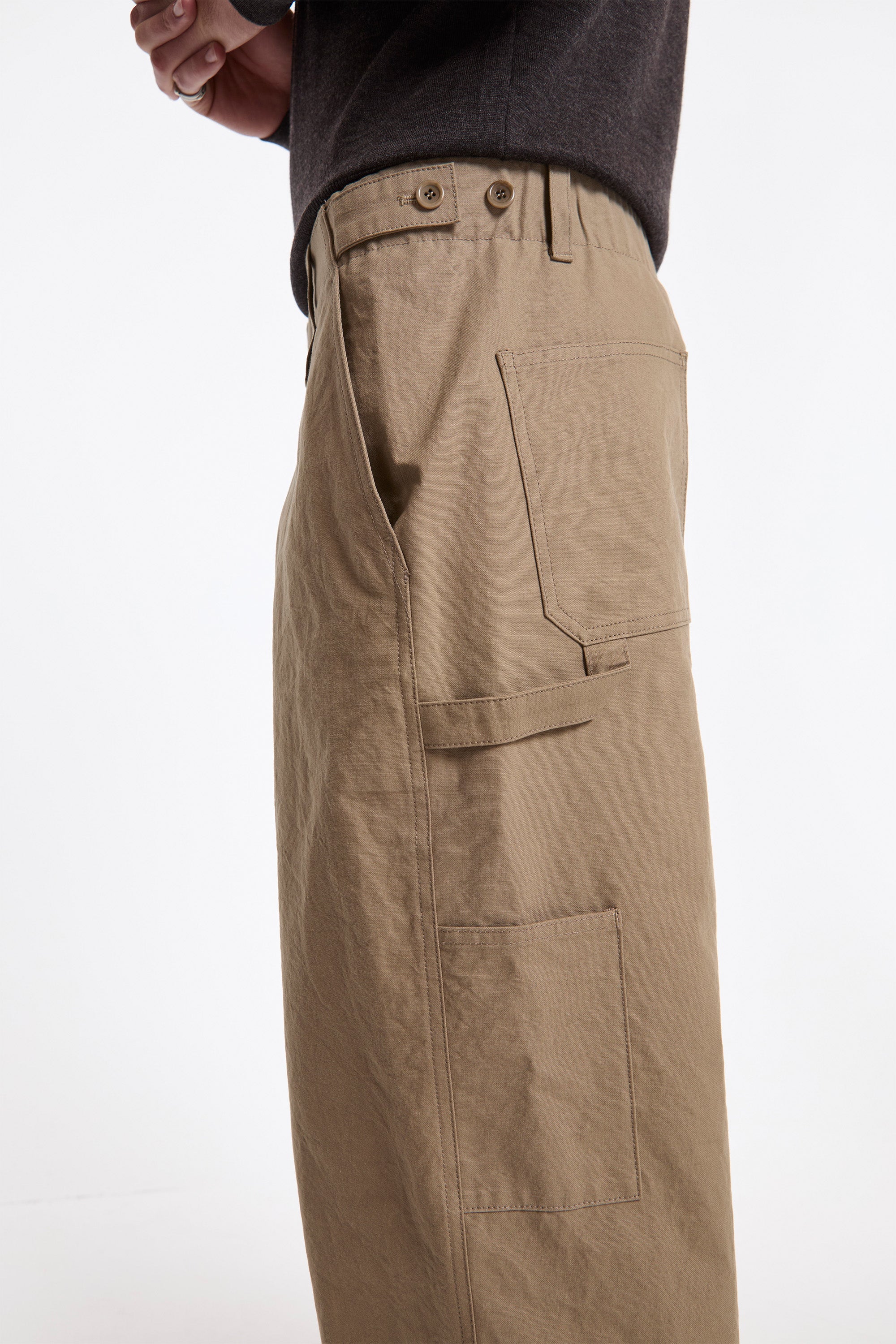 Men's Pocket Work Trousers Khaki