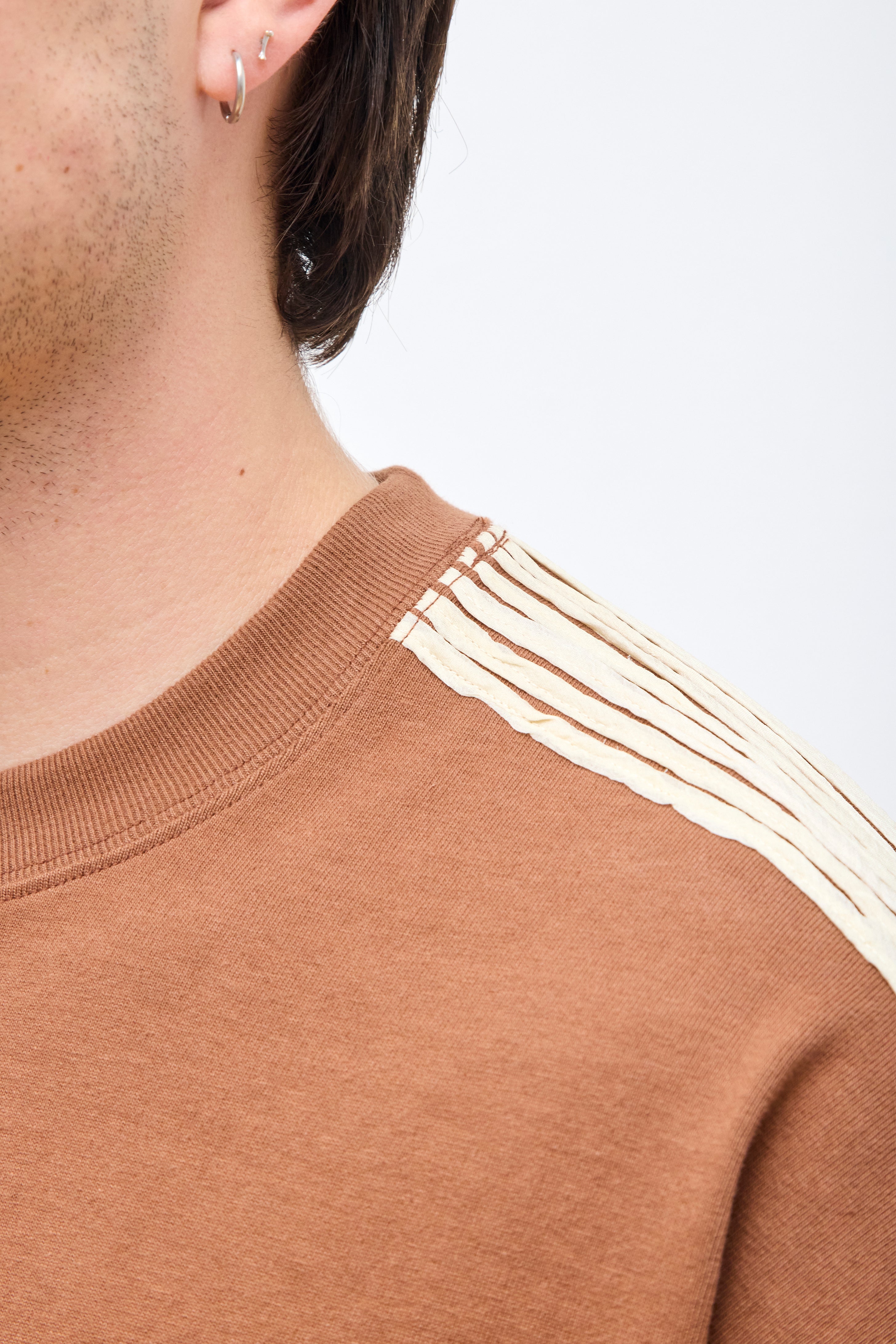 "Appliqué" Gym Tee Brown