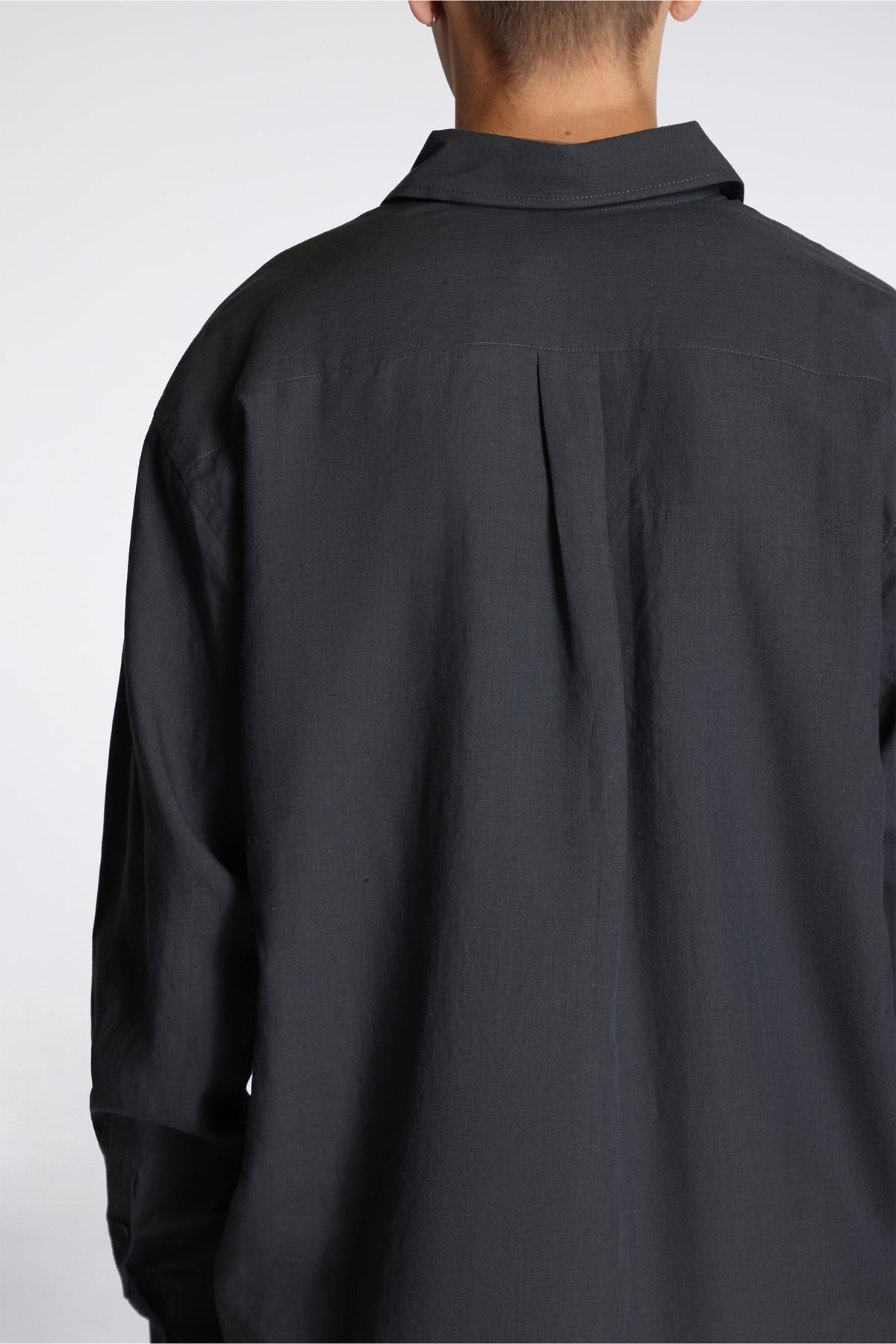 Easy Shirt Petrol Fine Linen Silk