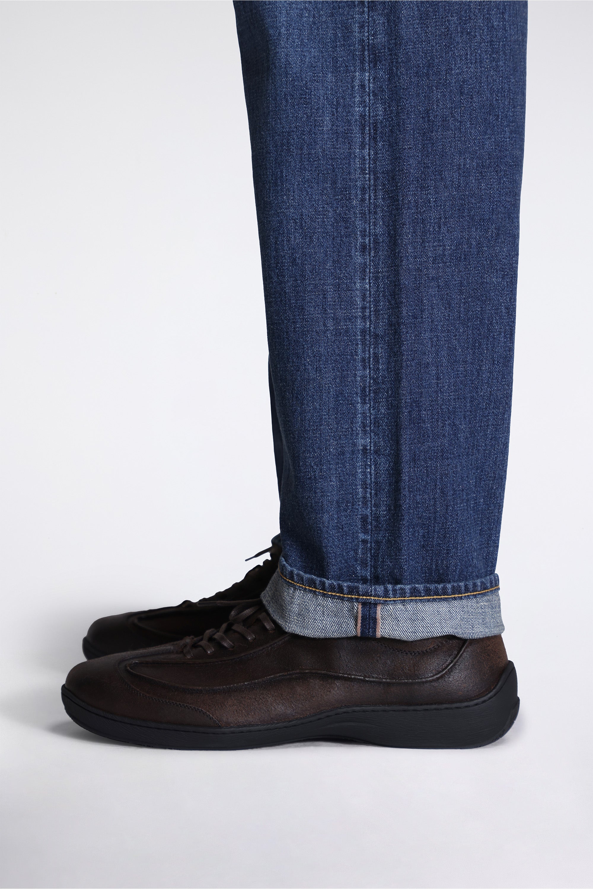 Selvage Denim Straight Pants Vintage Indigo