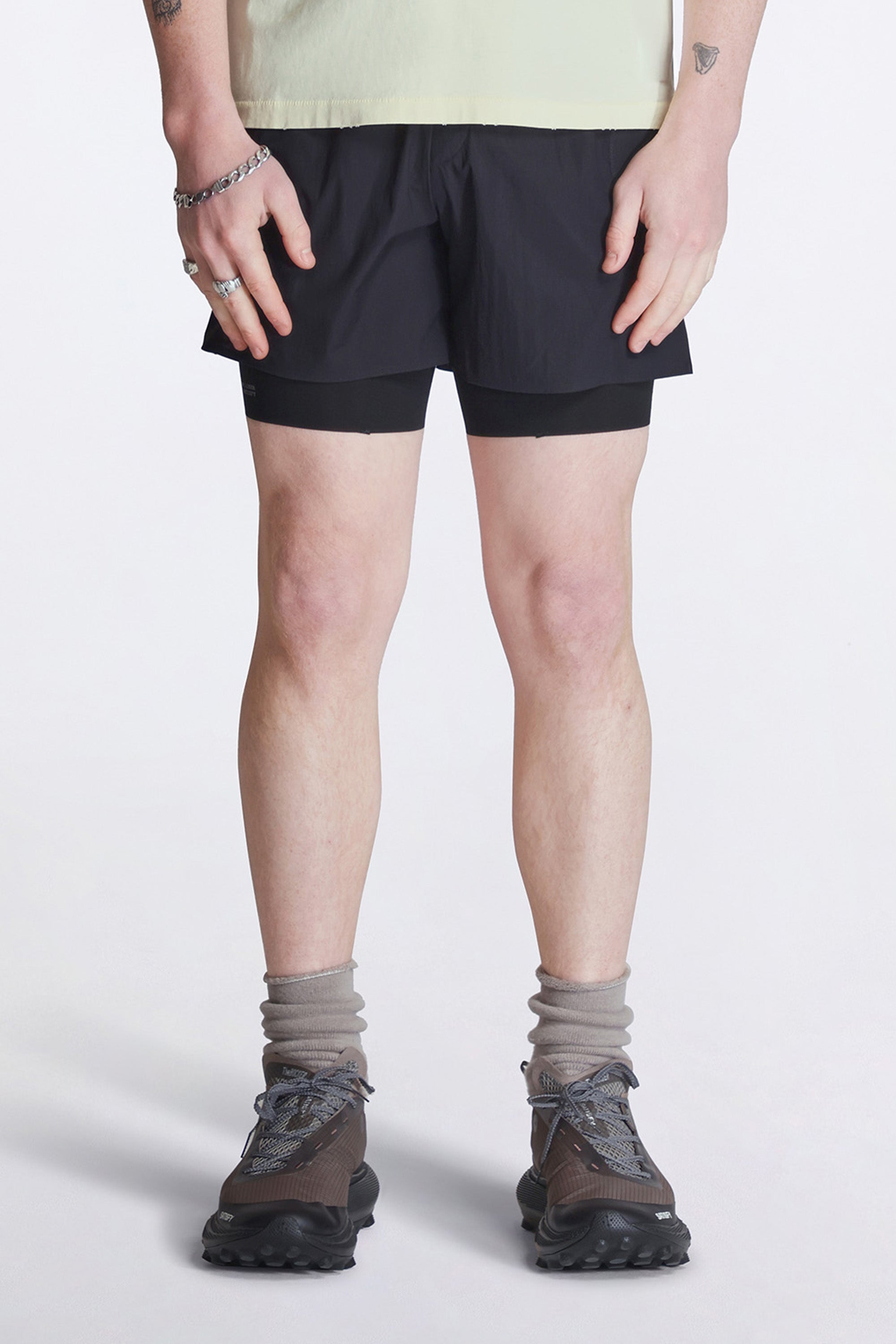Satisfy Rippy Cordura 5 Trail Shorts Black | HAVN