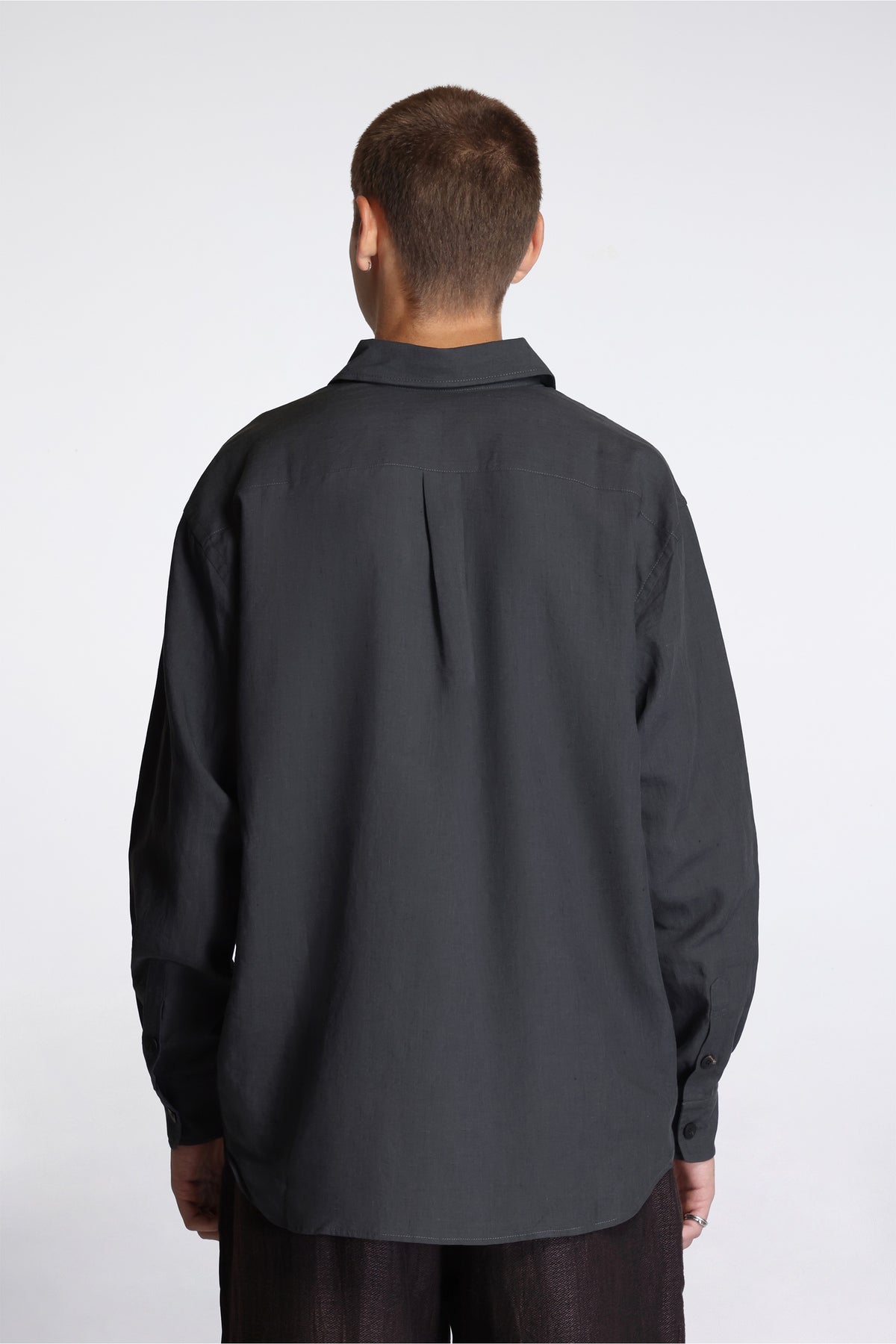 Easy Shirt Petrol Fine Linen Silk