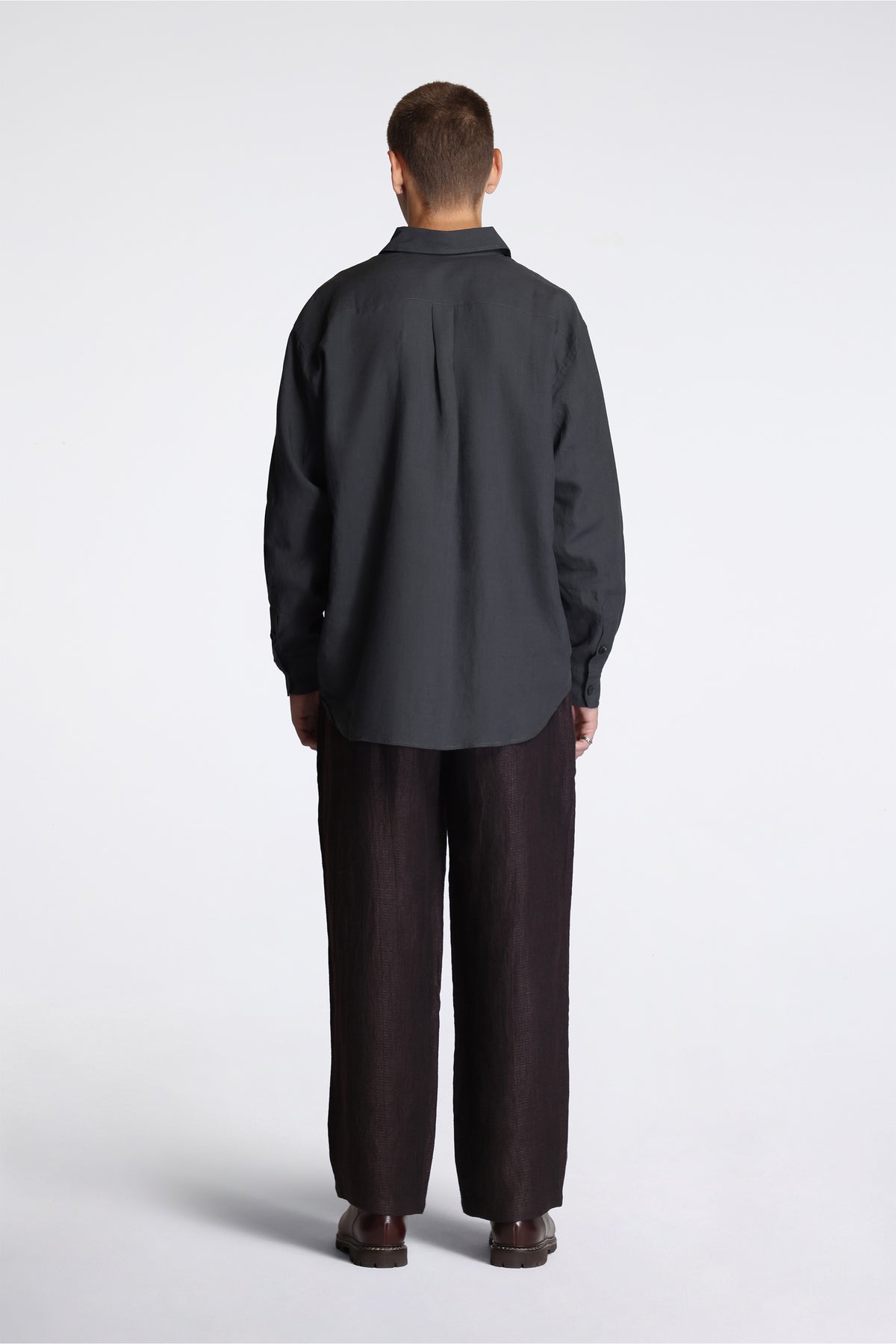 Easy Shirt Petrol Fine Linen Silk