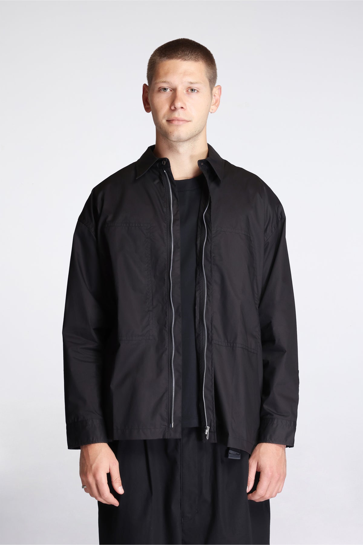 Technical Zip Shirt Black
