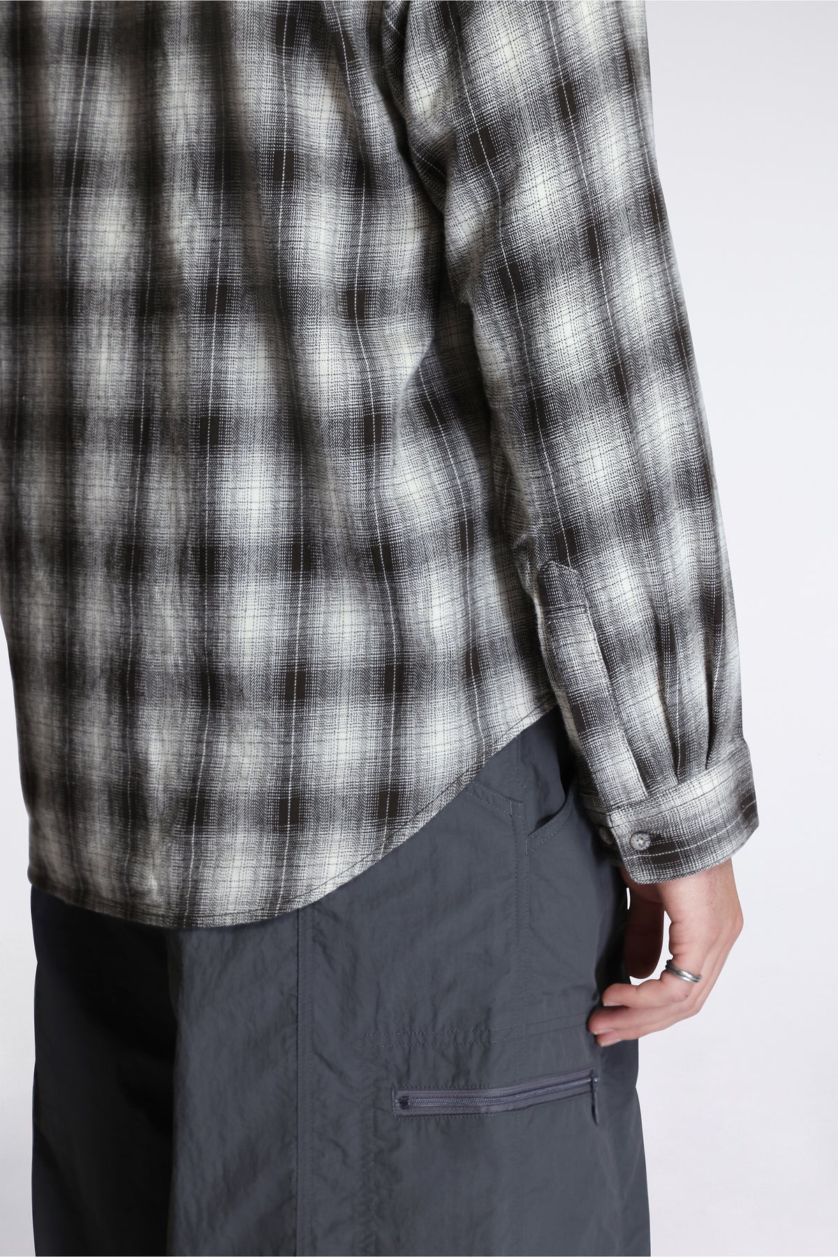 Piled Flannel Shirt Slate