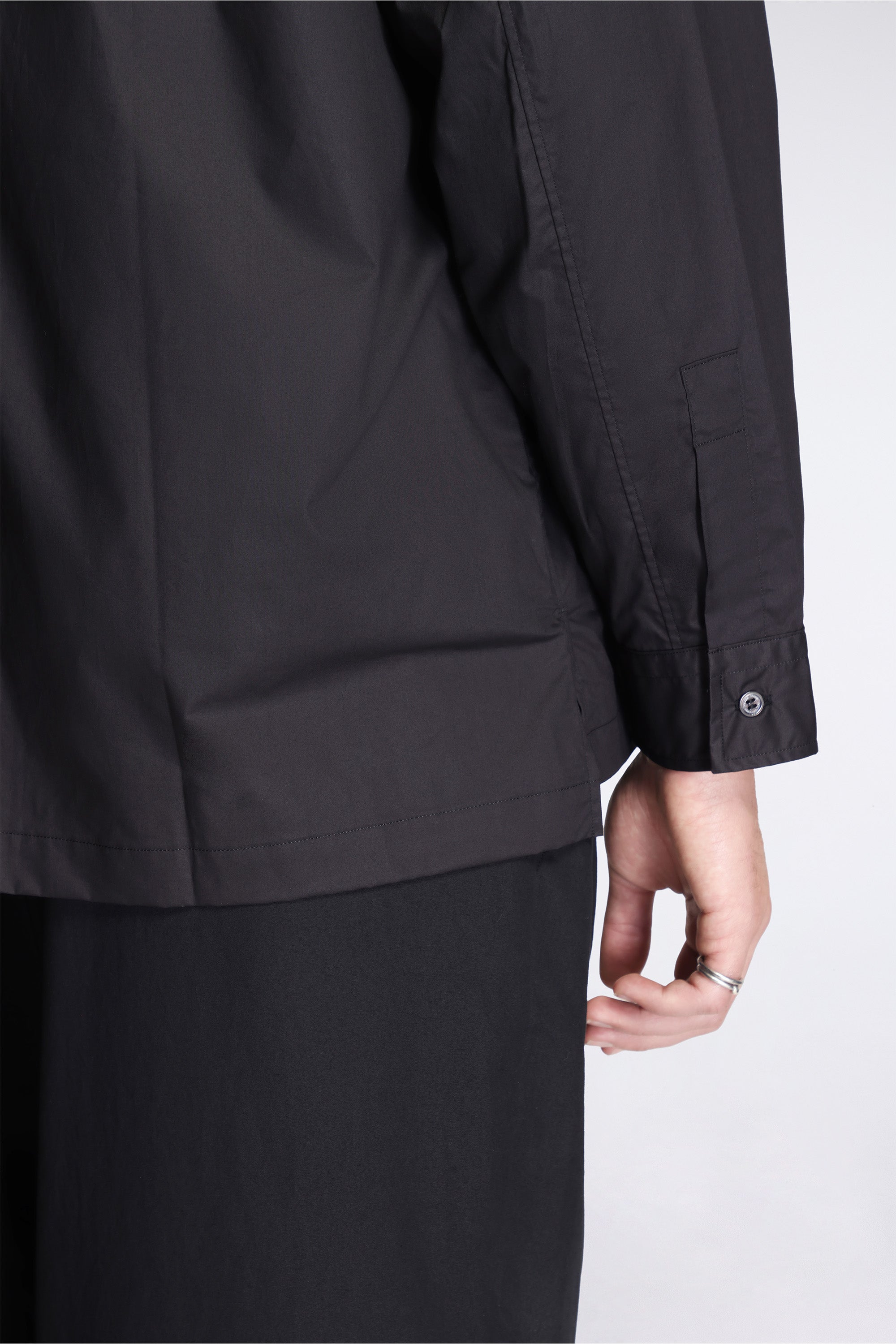 Technical Zip Shirt Black