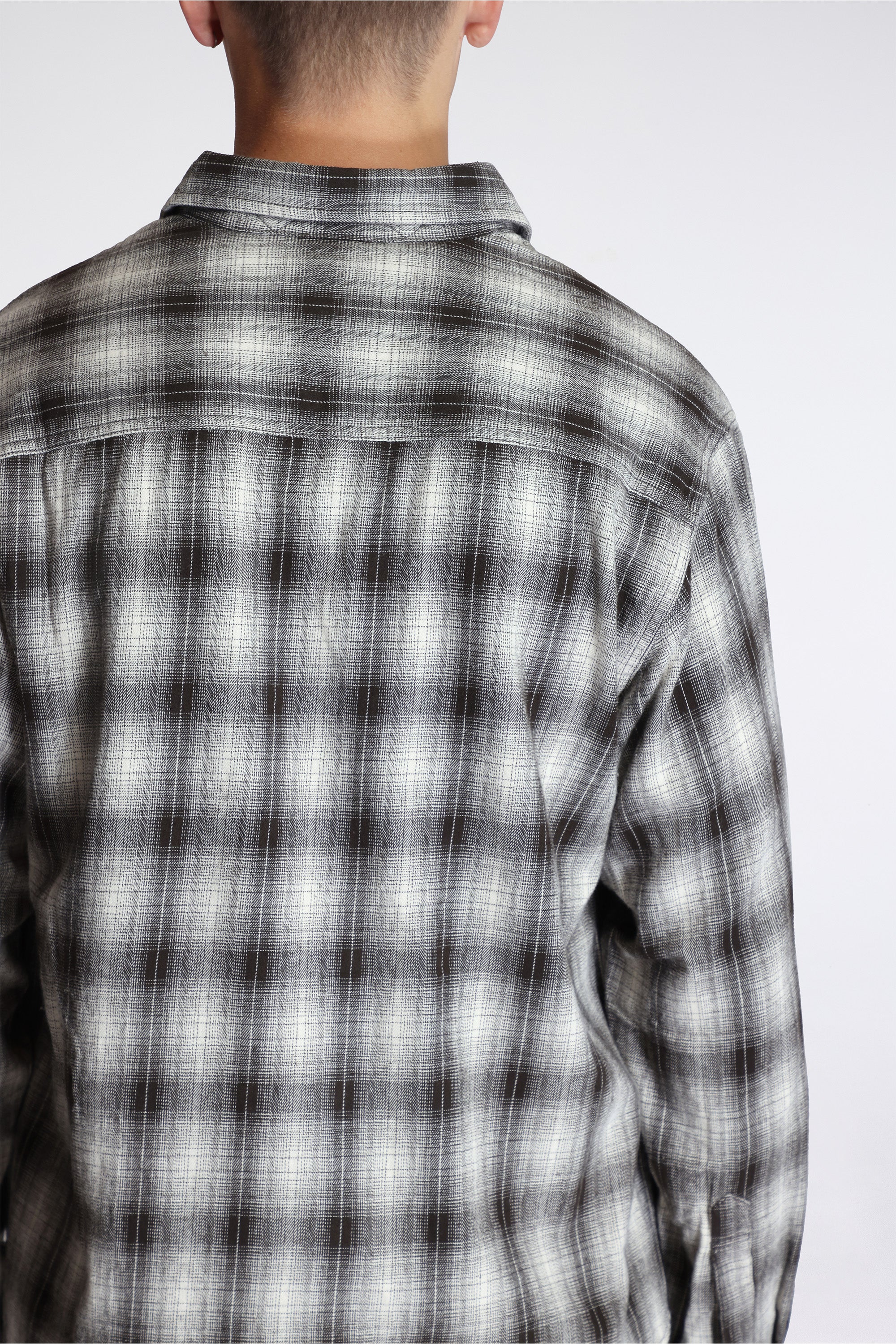 Piled Flannel Shirt Slate