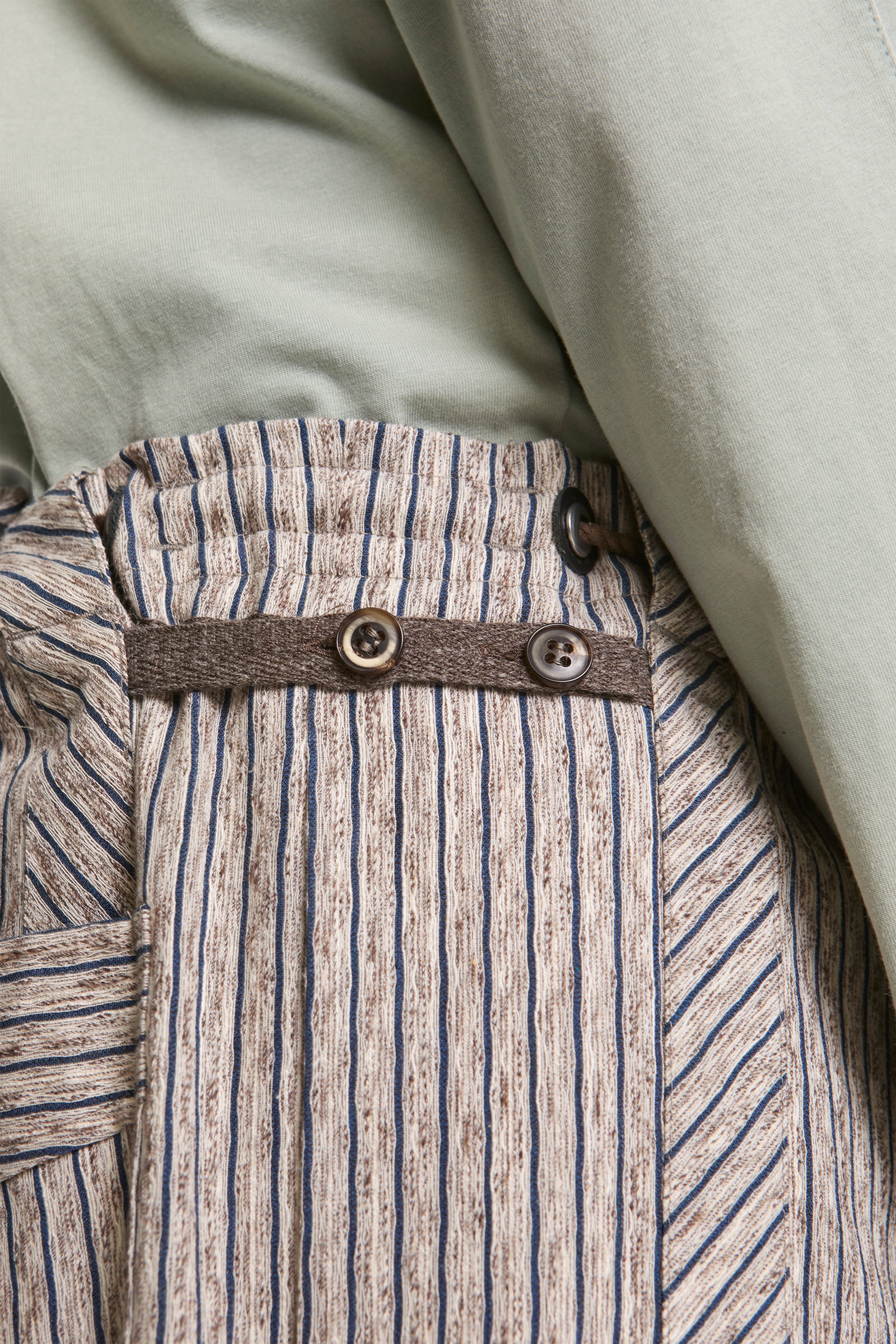 Kyan Trouser Tan & Blue