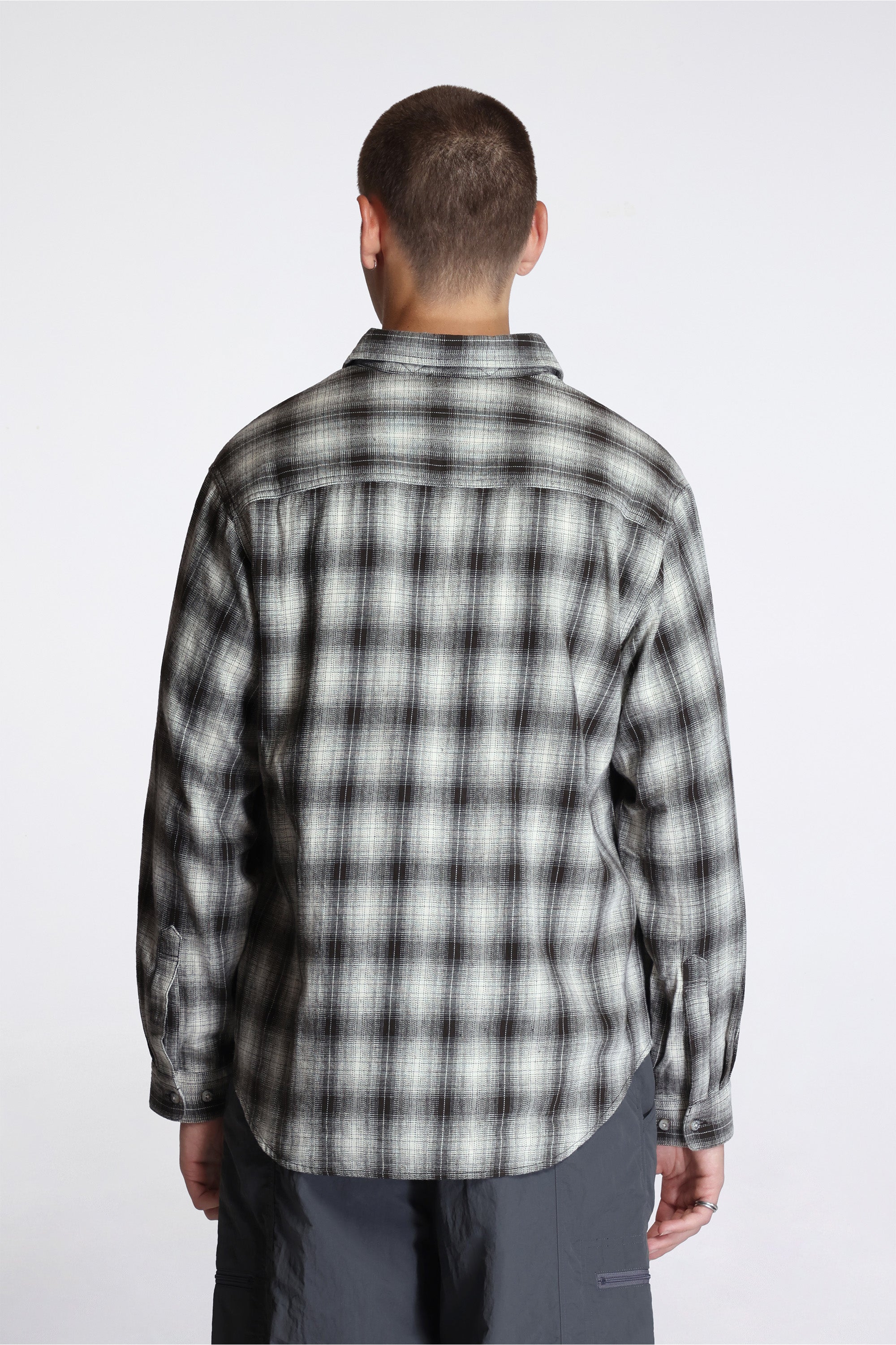 Piled Flannel Shirt Slate