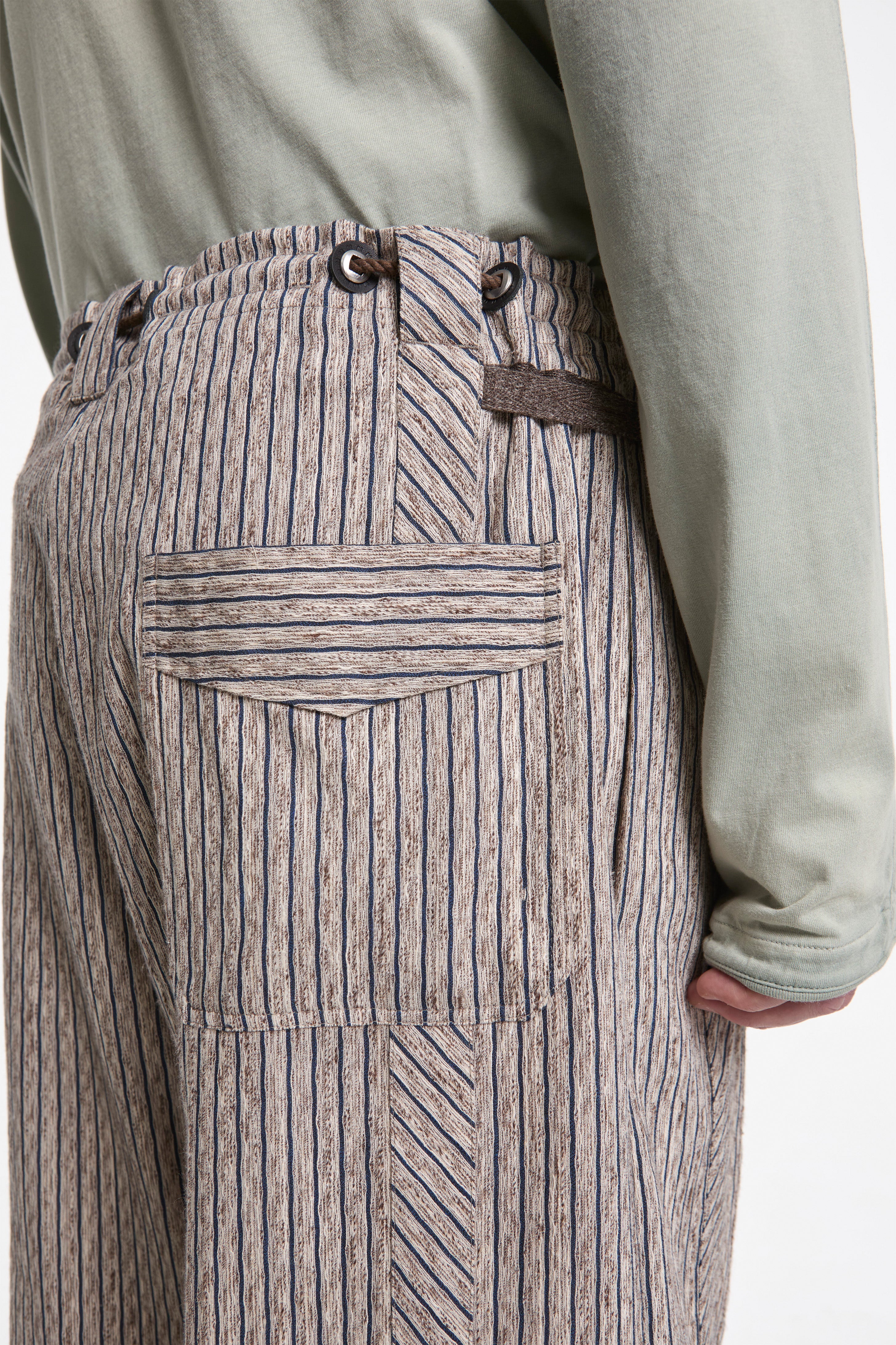 Kyan Trouser Tan & Blue