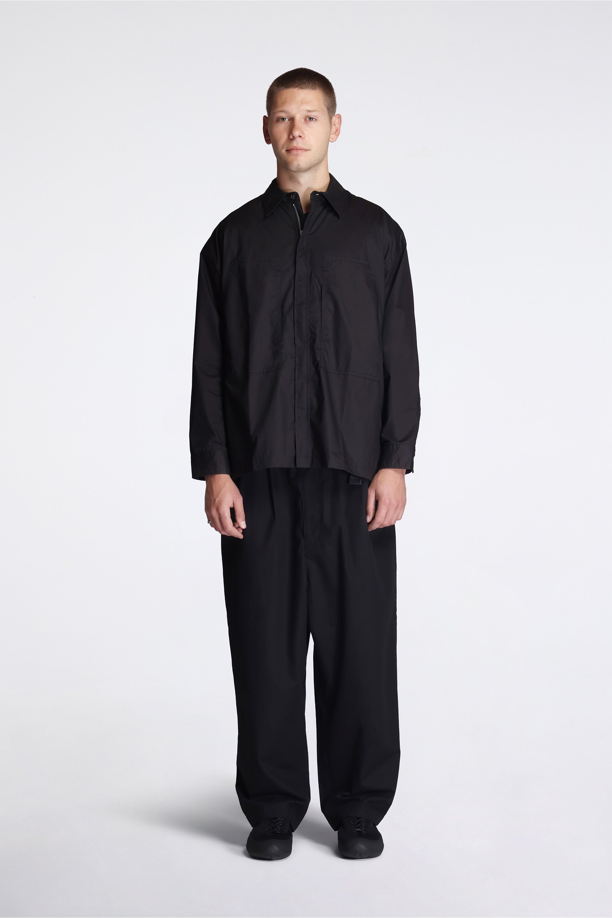 Technical Zip Shirt Black