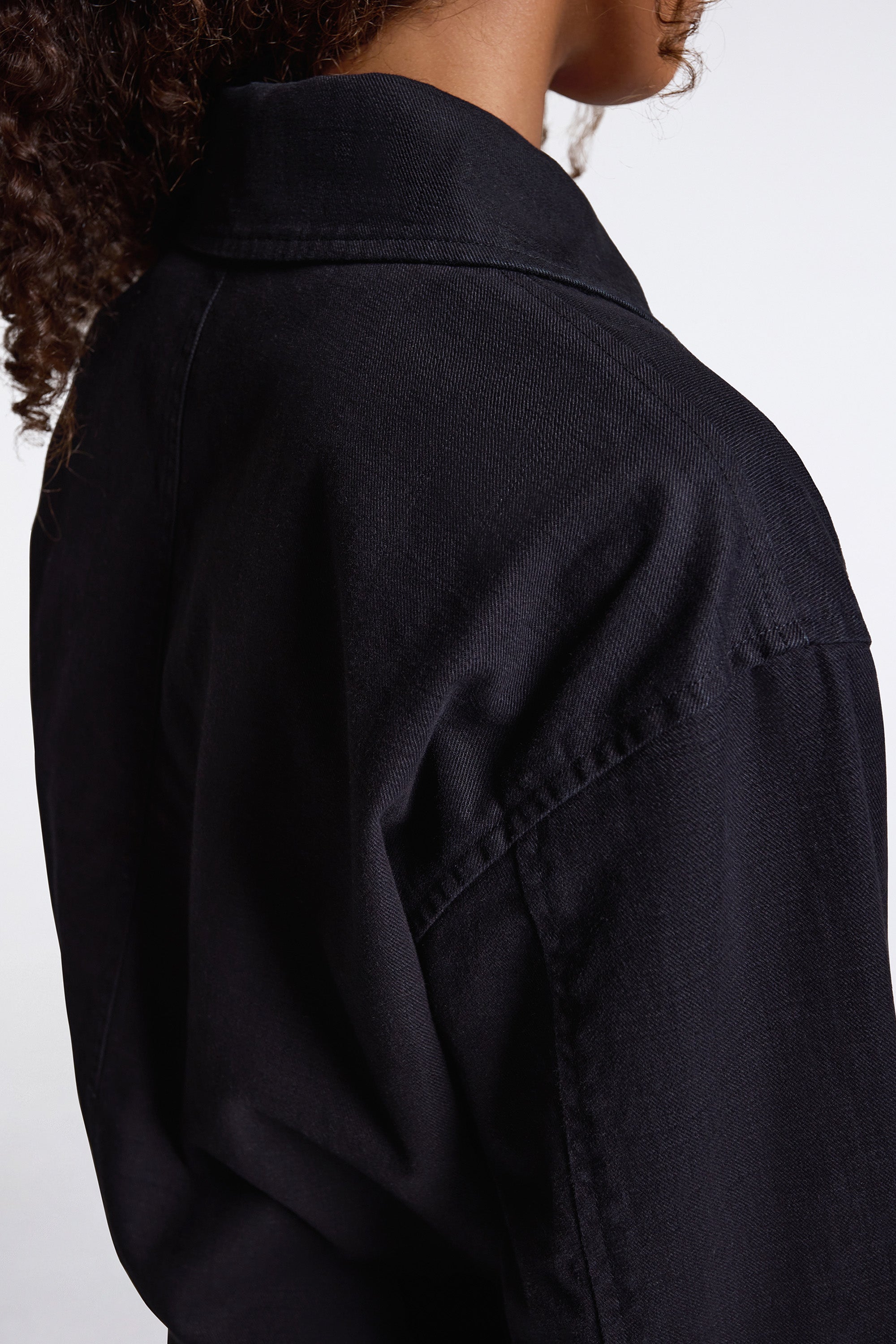 MHL Zip Up Bomber Jacket Indigo