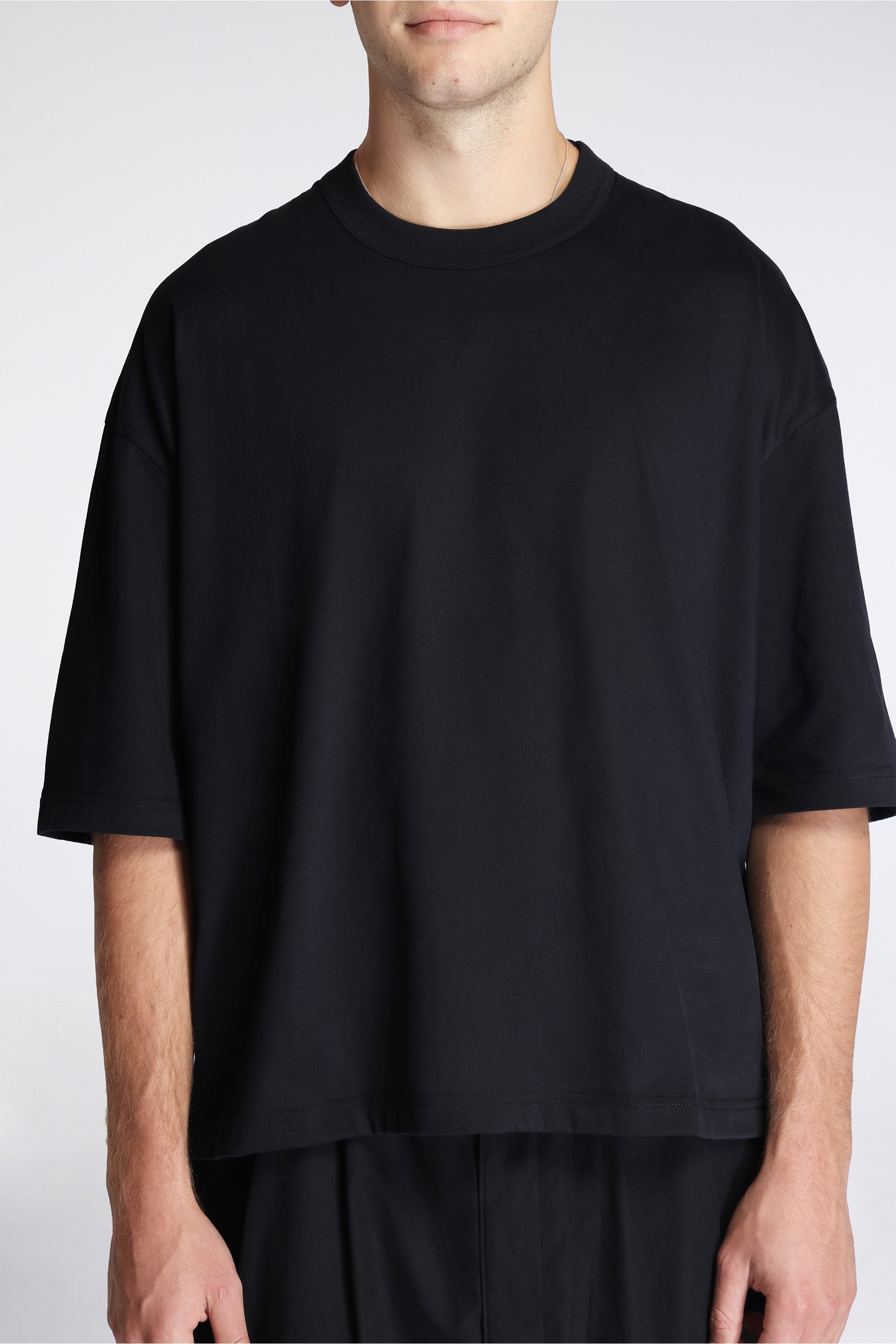 Loose Cotton T-Shirt Black