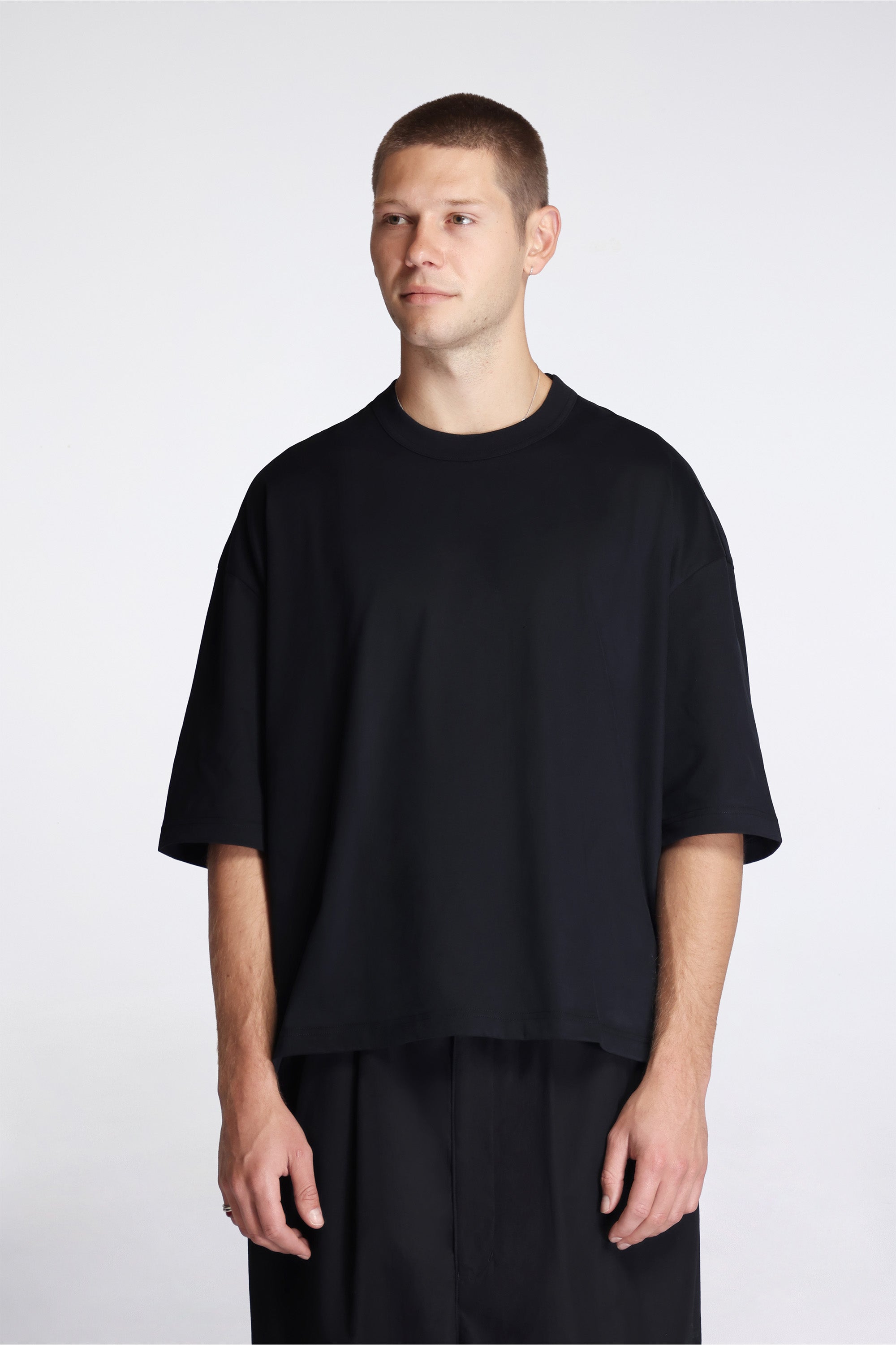 Loose Cotton T-Shirt Black