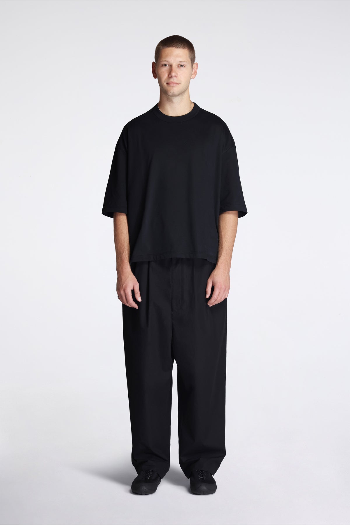 Loose Cotton T-Shirt Black